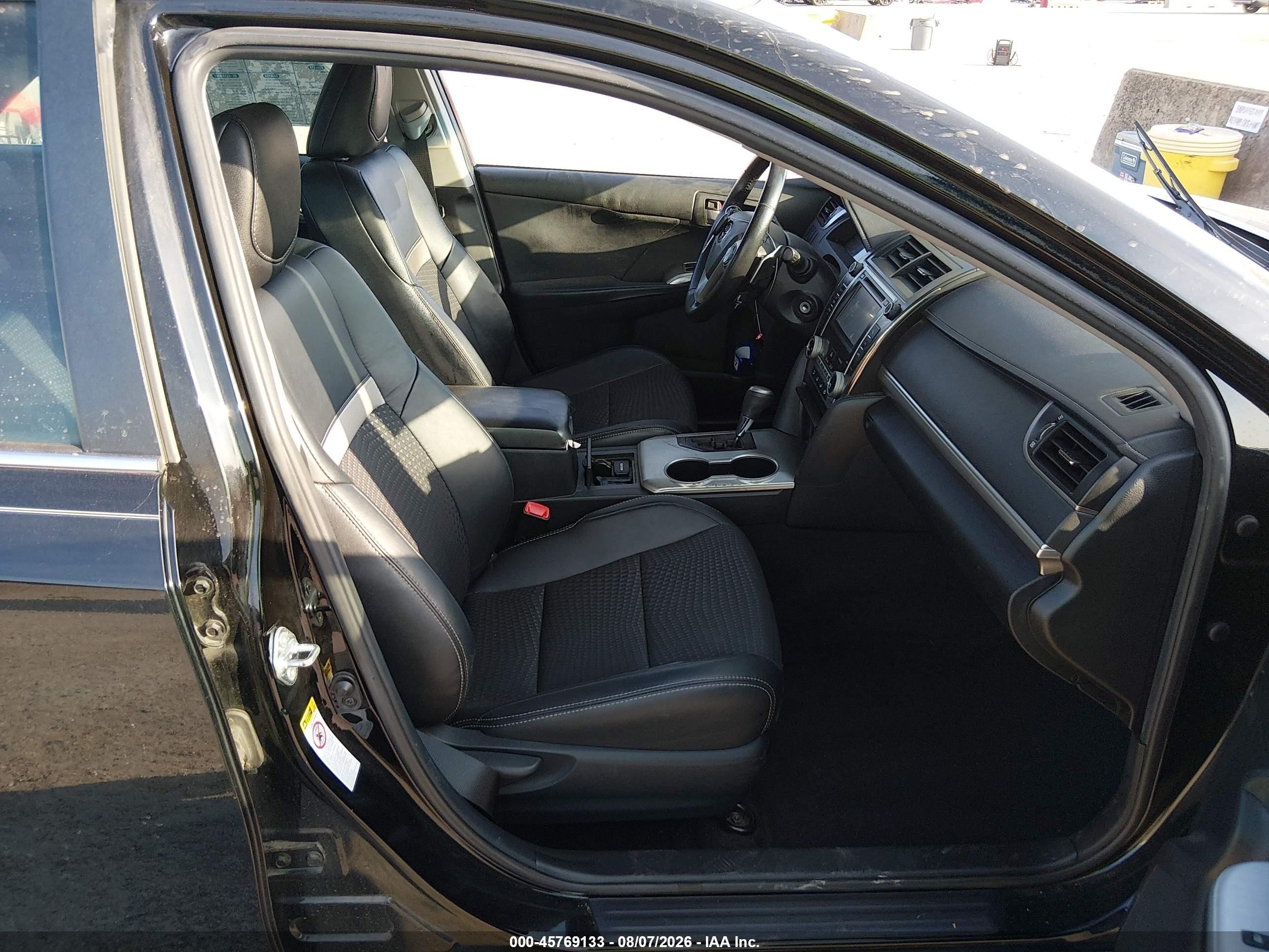 2012 Toyota Camry Se Black vin: 4T1BF1FK1CU059654