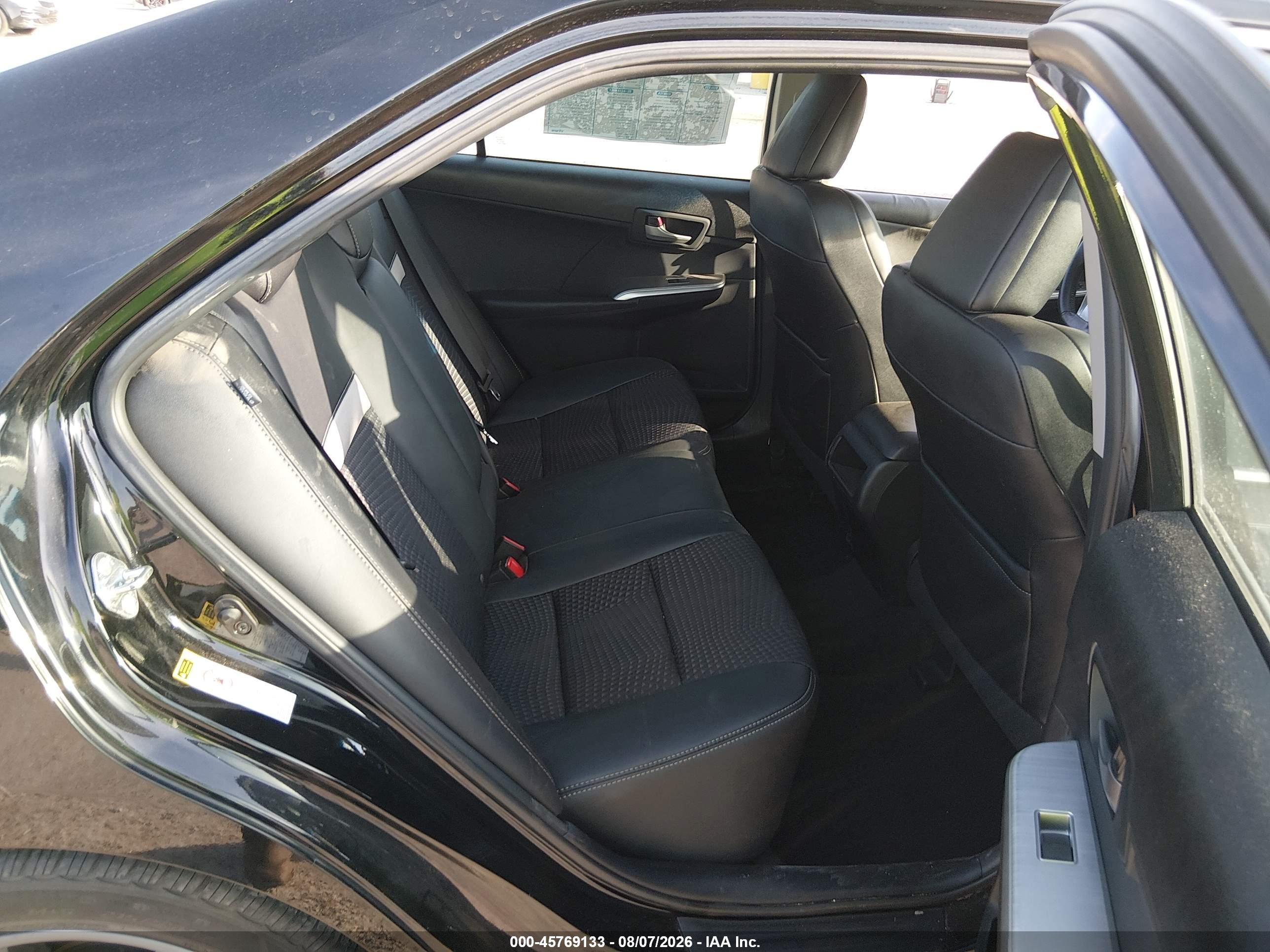 2012 Toyota Camry Se Black vin: 4T1BF1FK1CU059654
