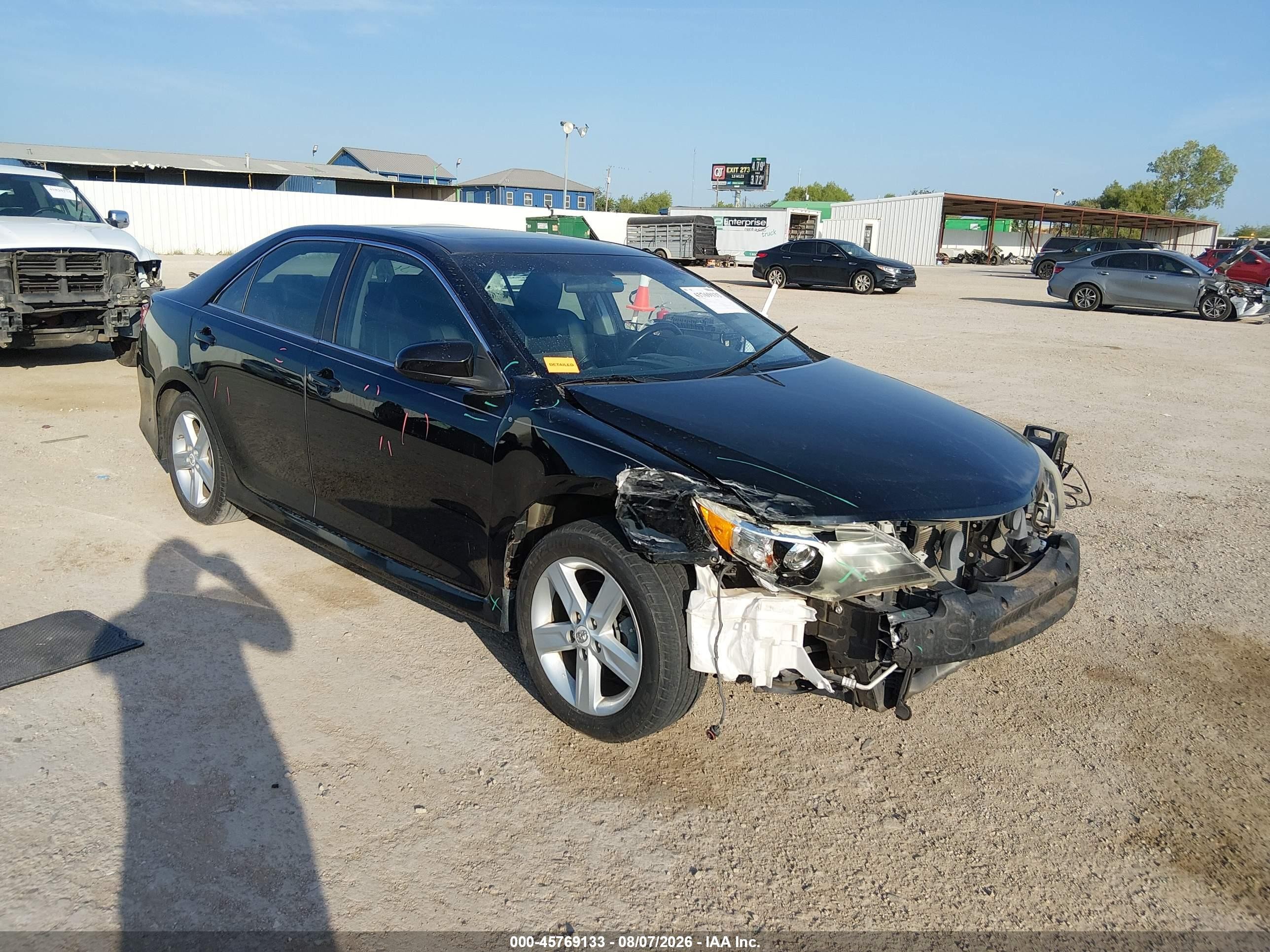2012 Toyota Camry Se Black vin: 4T1BF1FK1CU059654
