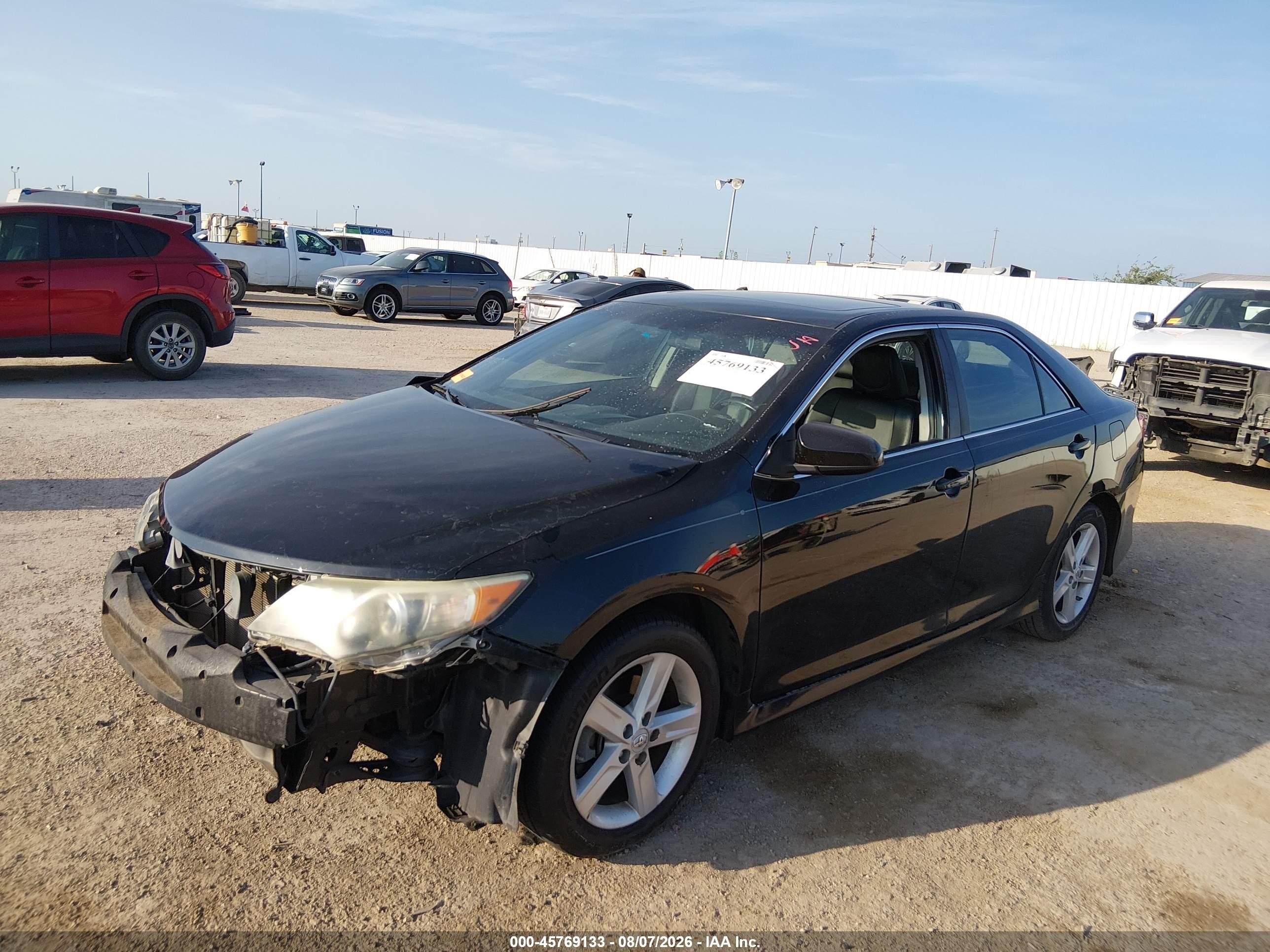 2012 Toyota Camry Se Black vin: 4T1BF1FK1CU059654