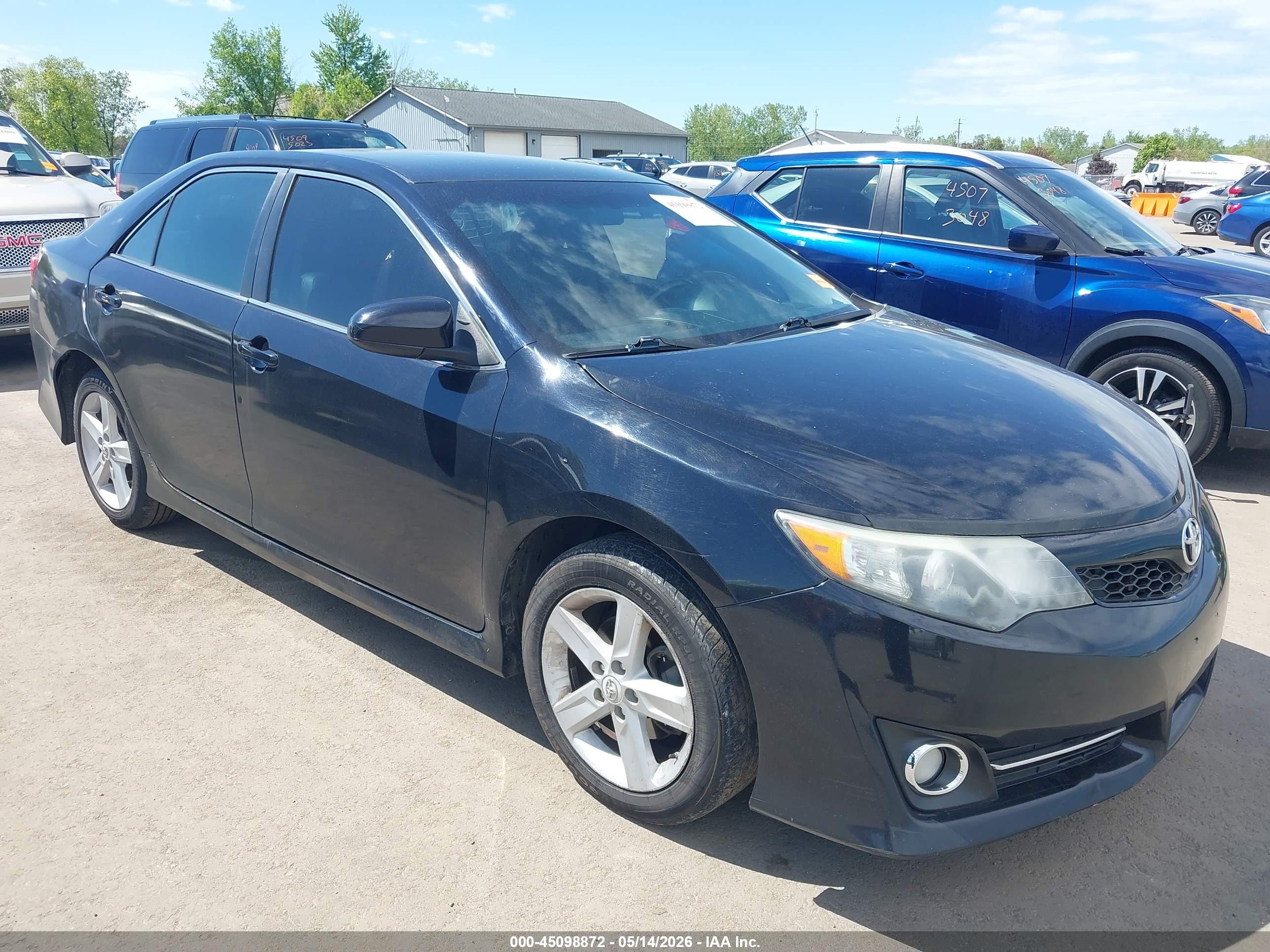 2012 Toyota Camry Se Black vin: 4T1BF1FK1CU062831