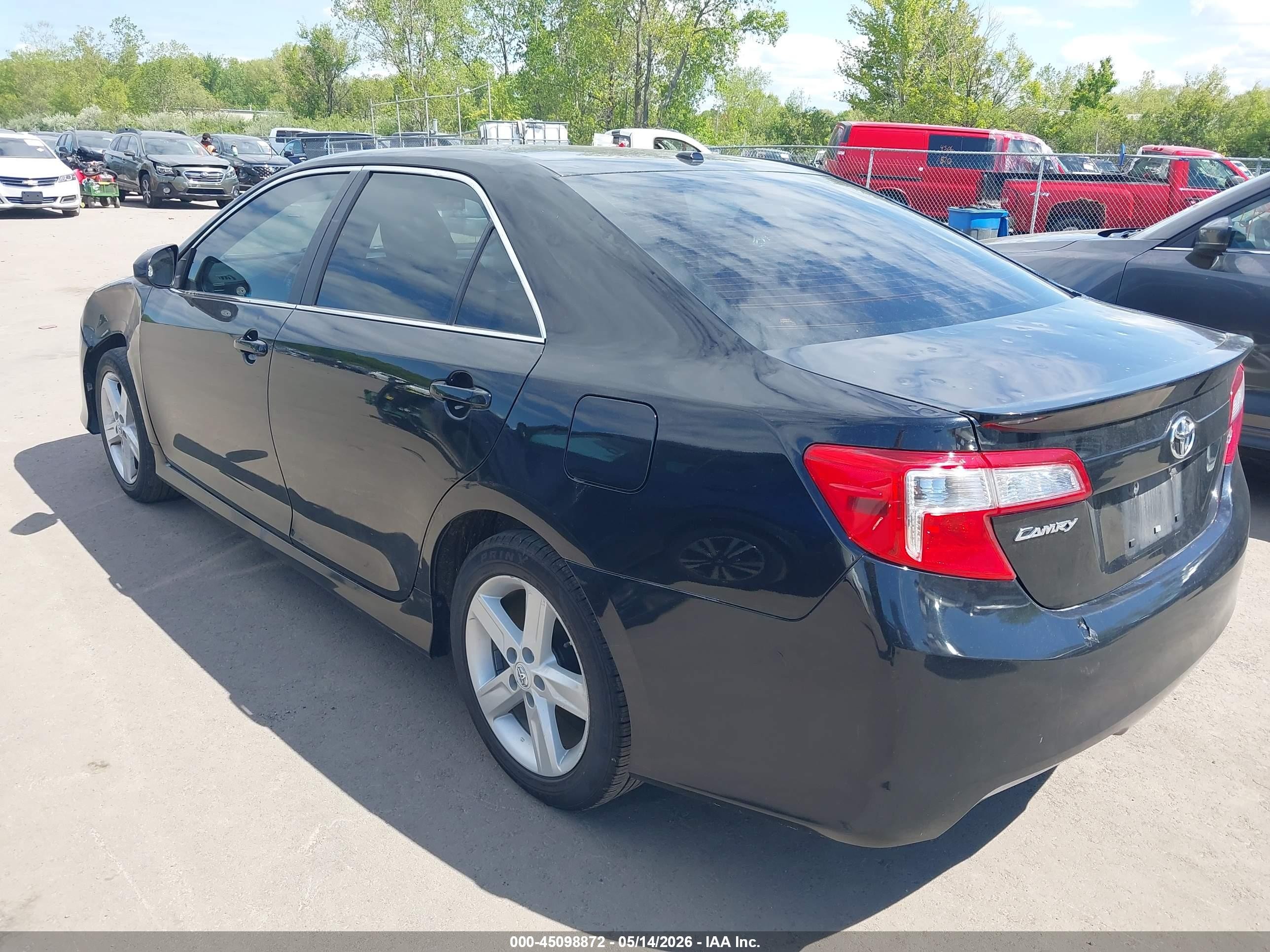 2012 Toyota Camry Se Black vin: 4T1BF1FK1CU062831