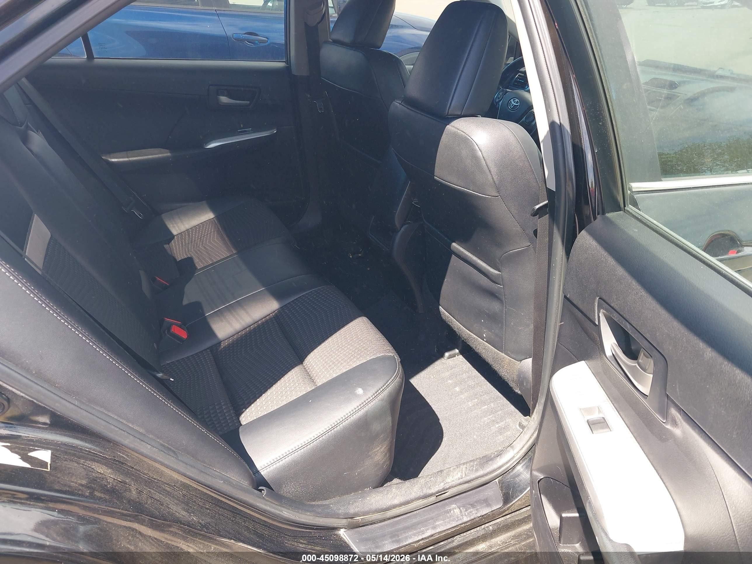 2012 Toyota Camry Se Black vin: 4T1BF1FK1CU062831