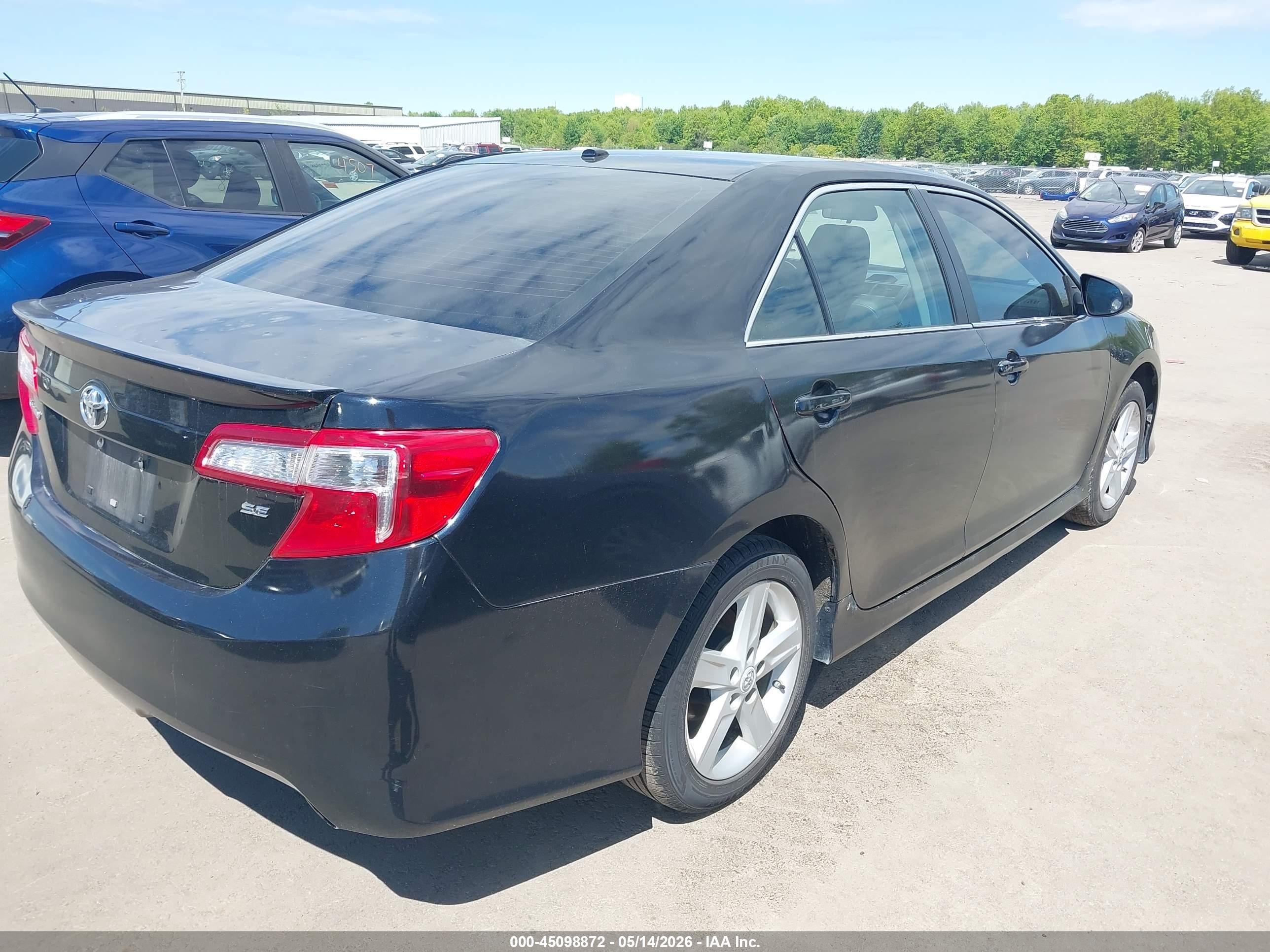 2012 Toyota Camry Se Black vin: 4T1BF1FK1CU062831