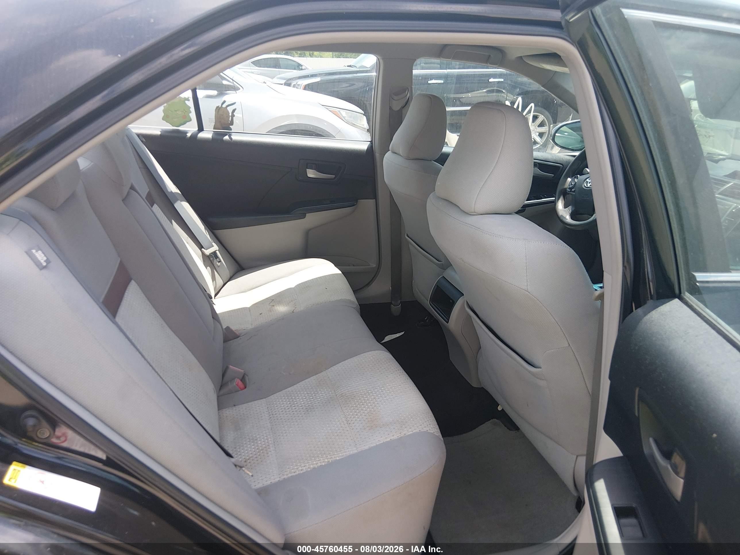 2012 Toyota Camry Le Black vin: 4T1BF1FK1CU063185