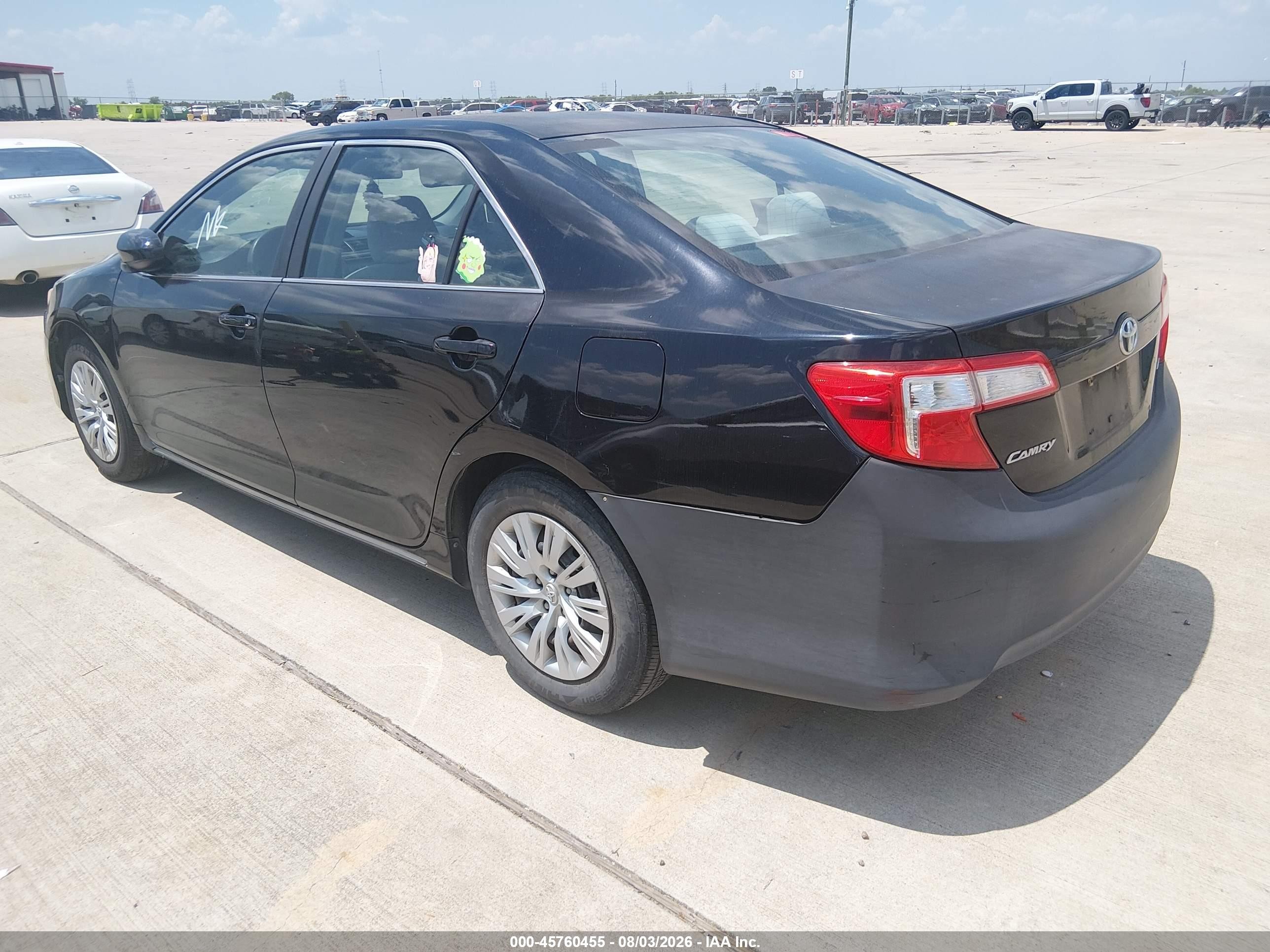 2012 Toyota Camry Le Black vin: 4T1BF1FK1CU063185