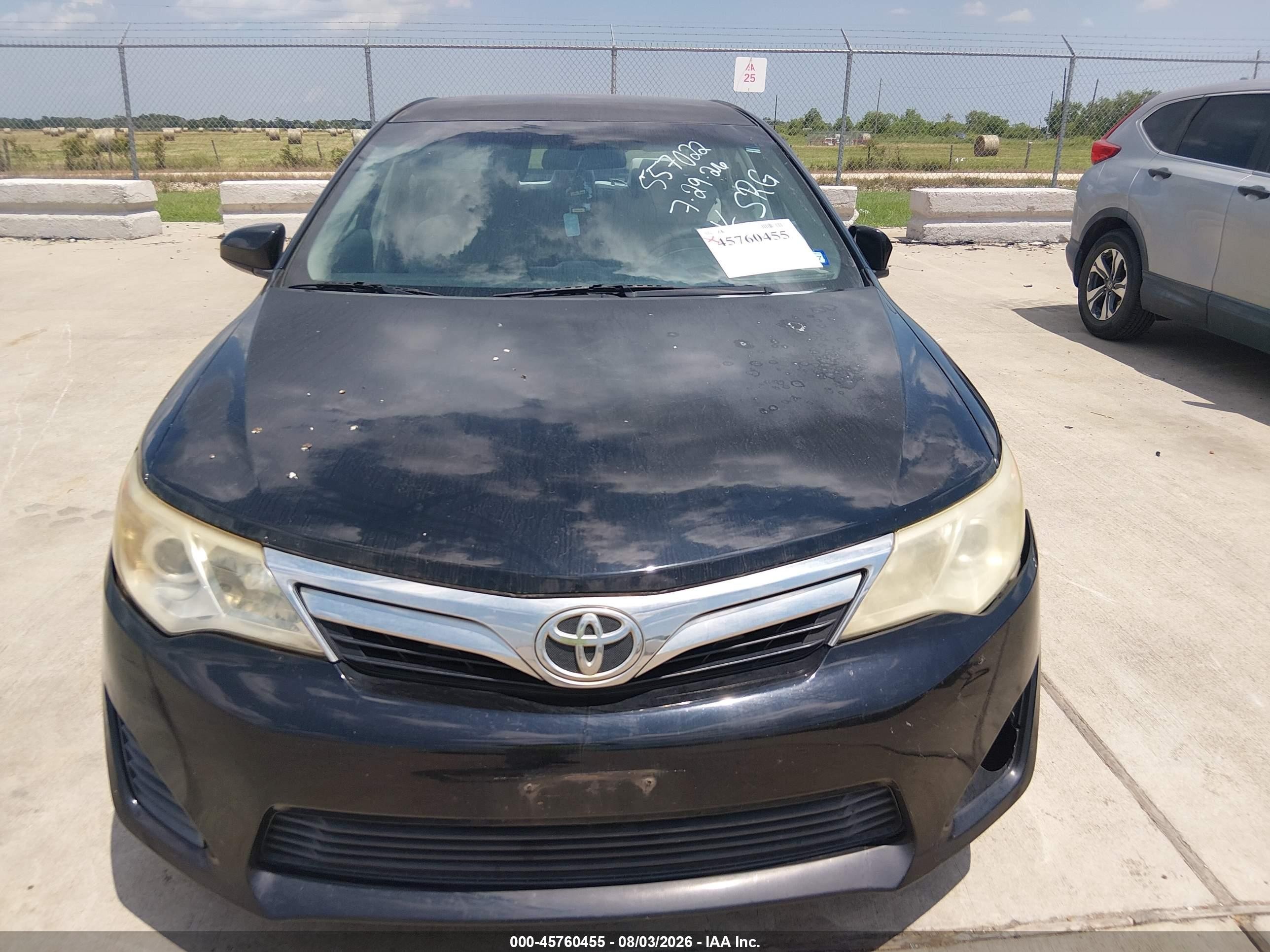 2012 Toyota Camry Le Black vin: 4T1BF1FK1CU063185