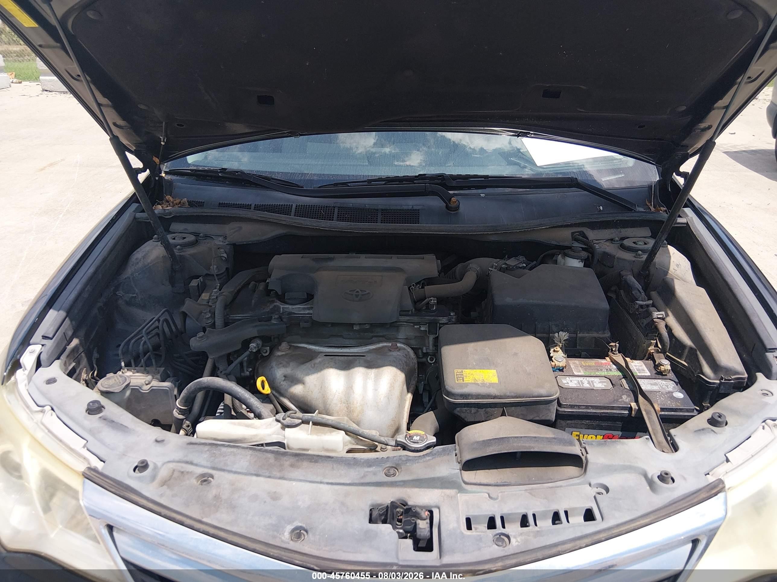 2012 Toyota Camry Le Black vin: 4T1BF1FK1CU063185