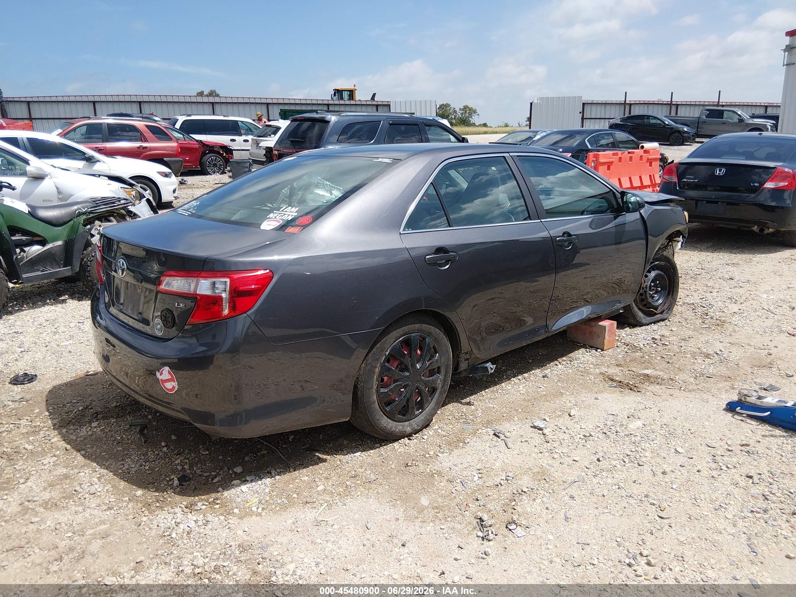 2012 Toyota Camry Le Black vin: 4T1BF1FK1CU065907