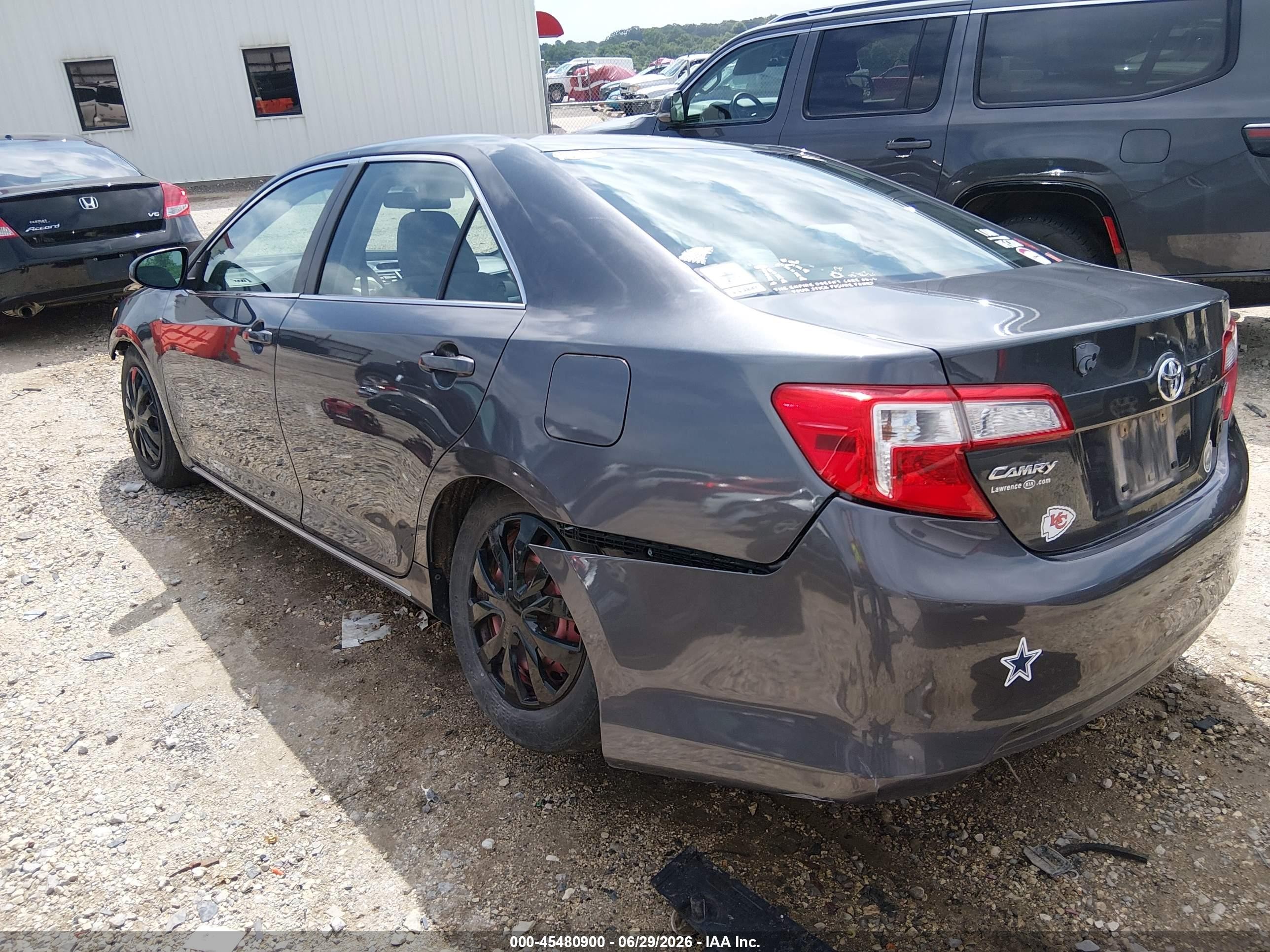 2012 Toyota Camry Le Black vin: 4T1BF1FK1CU065907