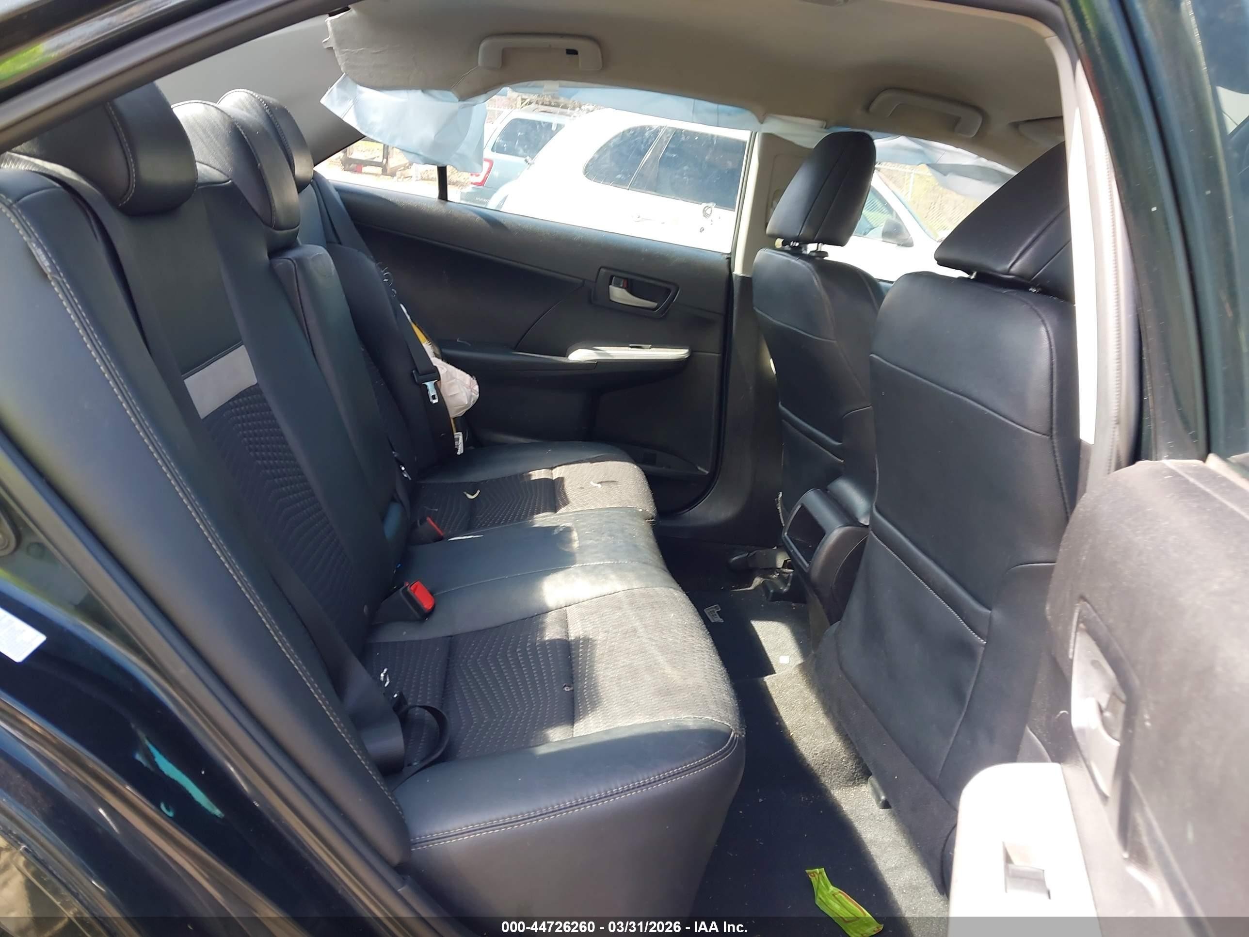 2012 Toyota Camry Se Black vin: 4T1BF1FK1CU072291