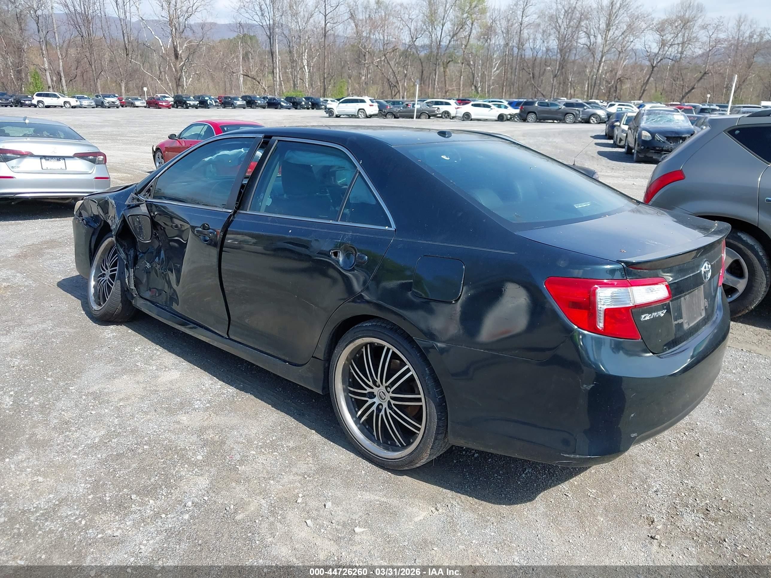 2012 Toyota Camry Se Black vin: 4T1BF1FK1CU072291