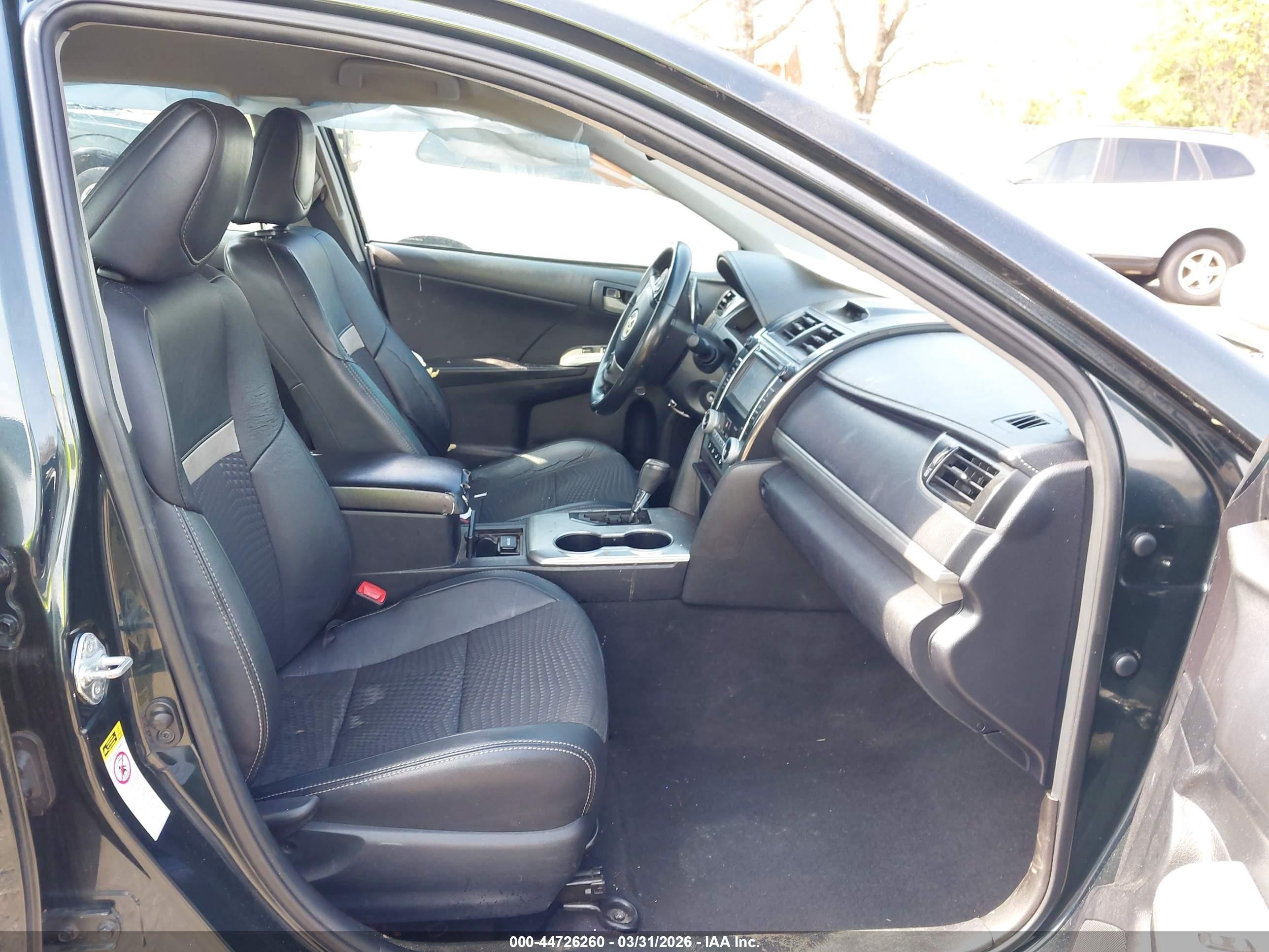 2012 Toyota Camry Se Black vin: 4T1BF1FK1CU072291