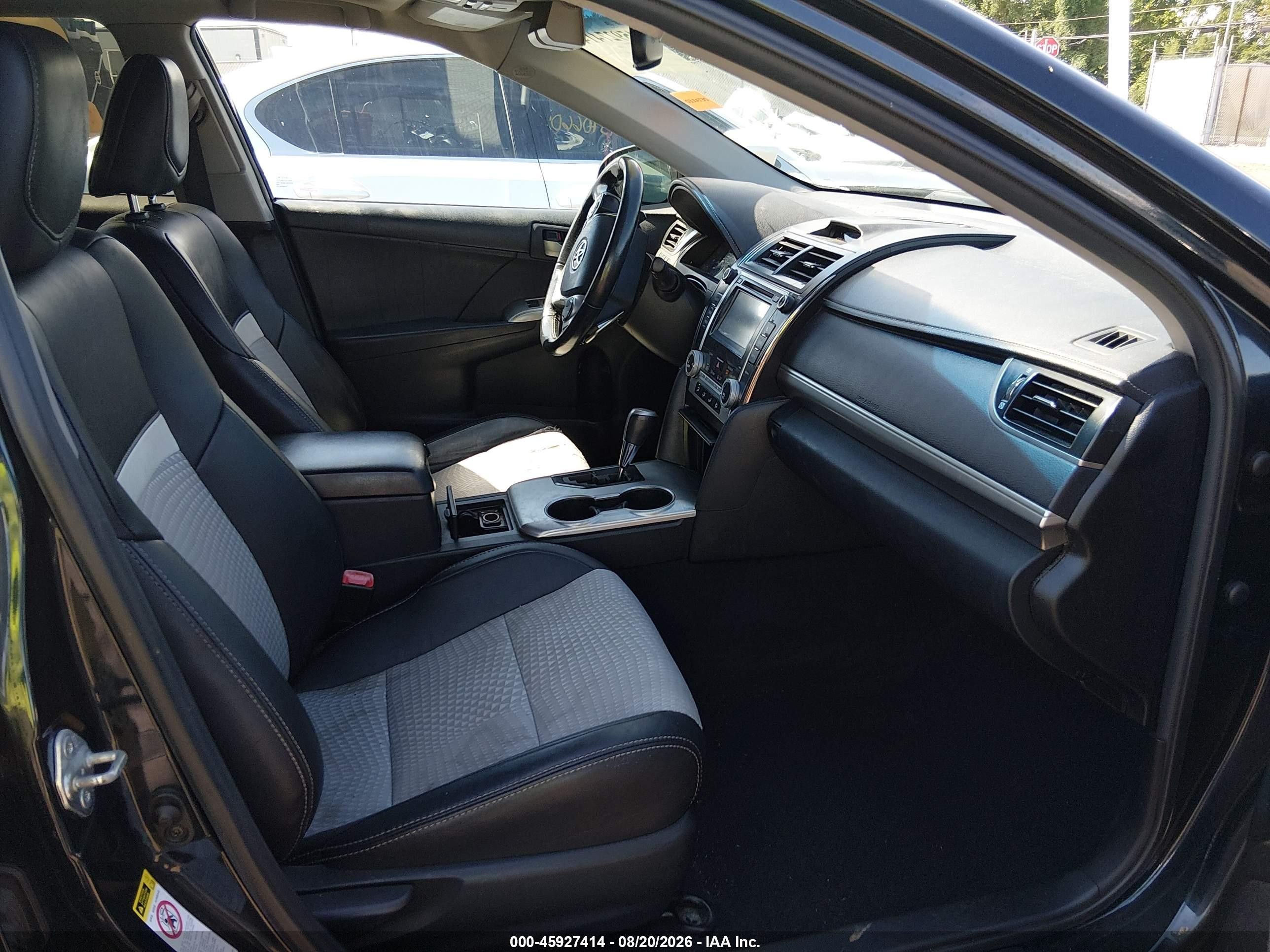 2012 Toyota Camry Se Black vin: 4T1BF1FK1CU081847