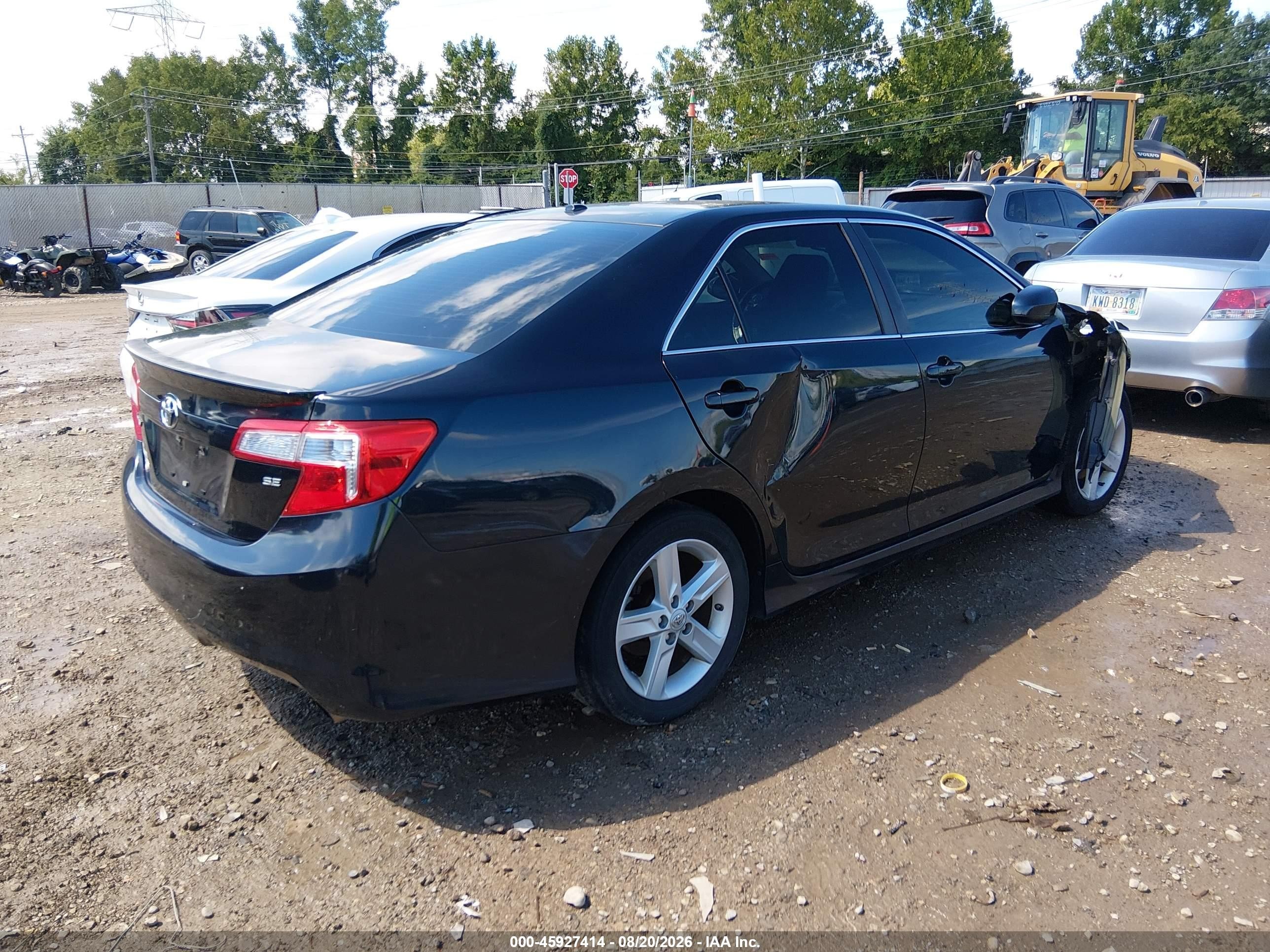 2012 Toyota Camry Se Black vin: 4T1BF1FK1CU081847