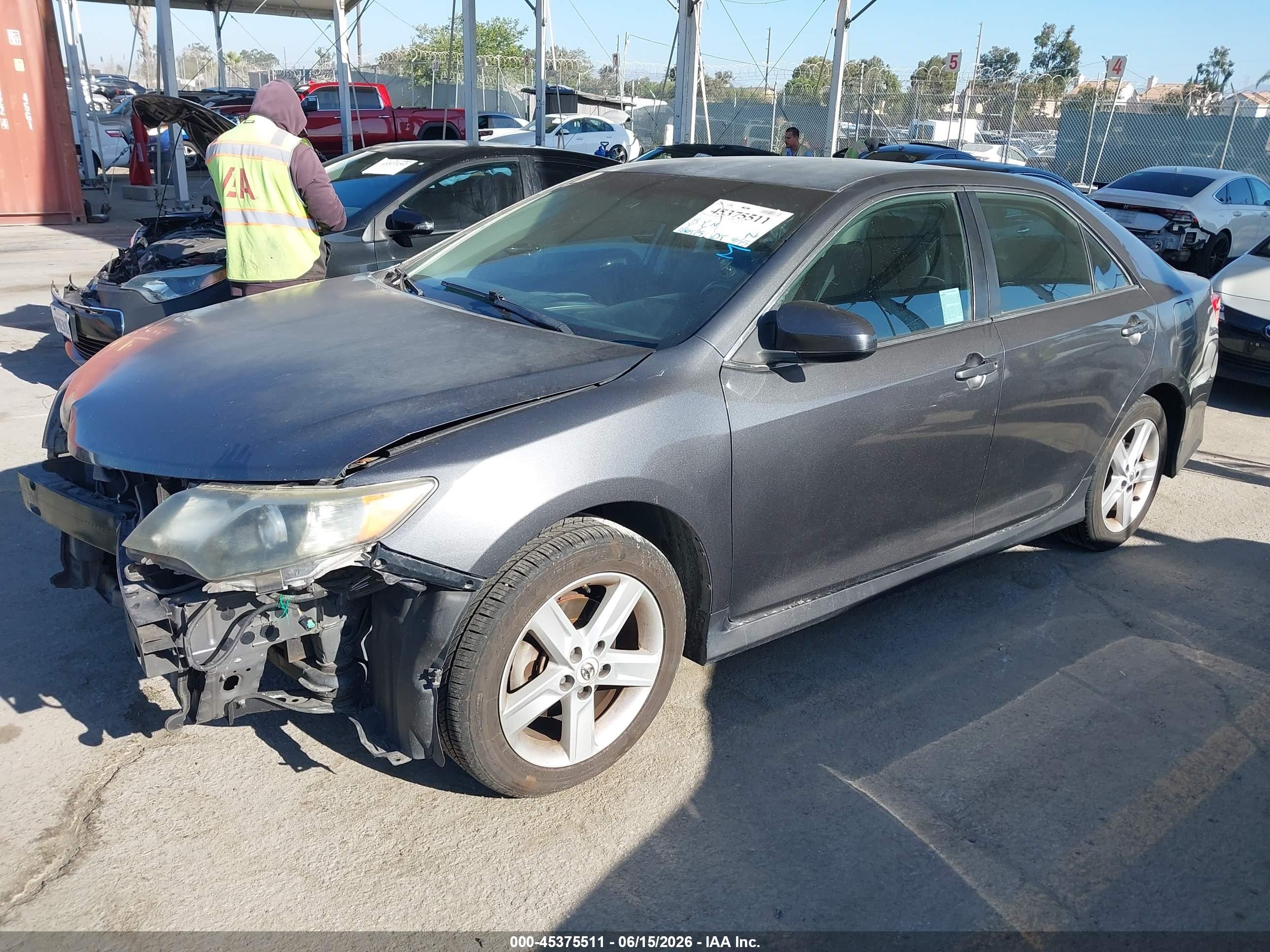 2012 Toyota Camry Se Серый vin: 4T1BF1FK1CU083114