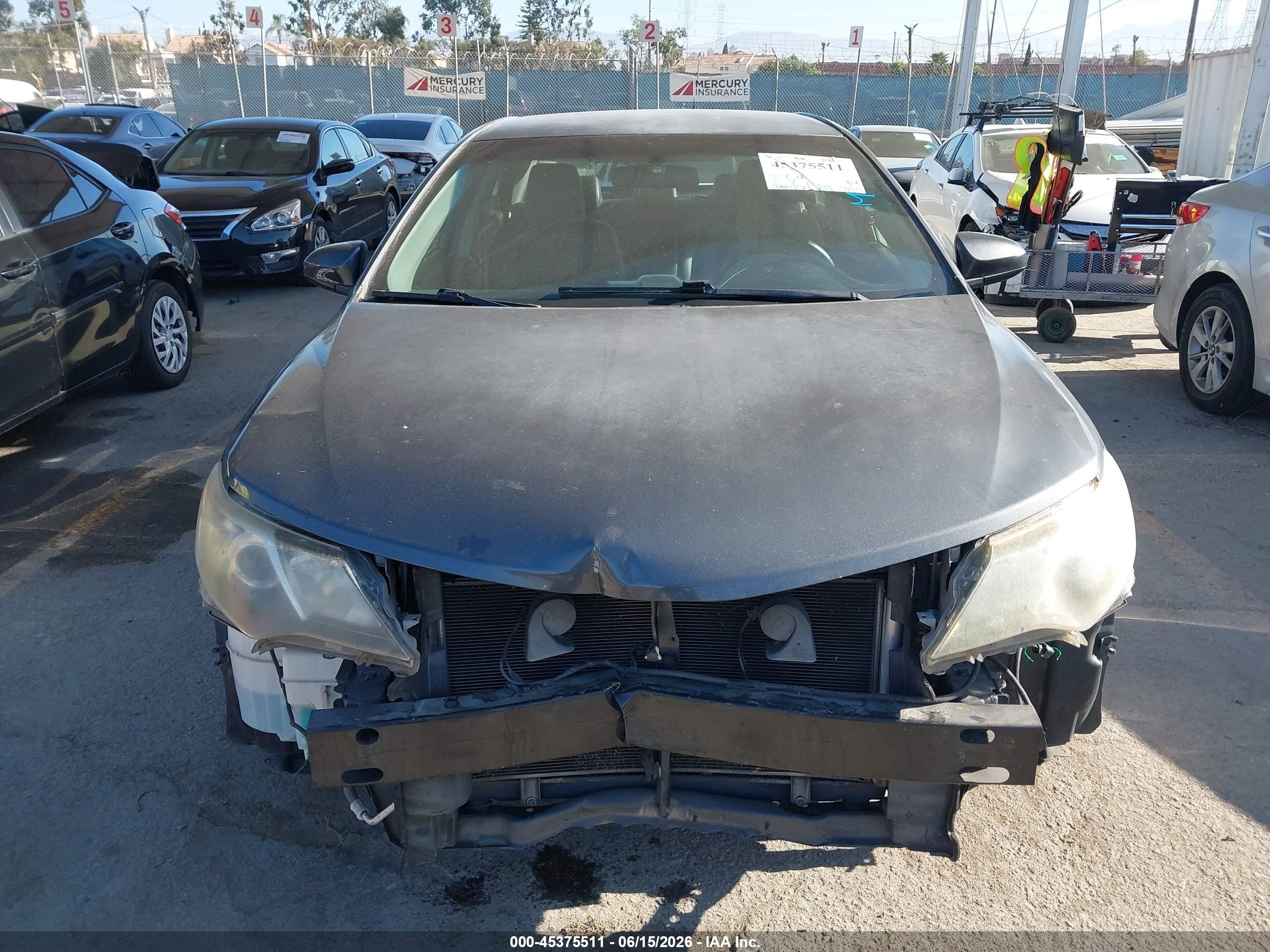 2012 Toyota Camry Se Серый vin: 4T1BF1FK1CU083114