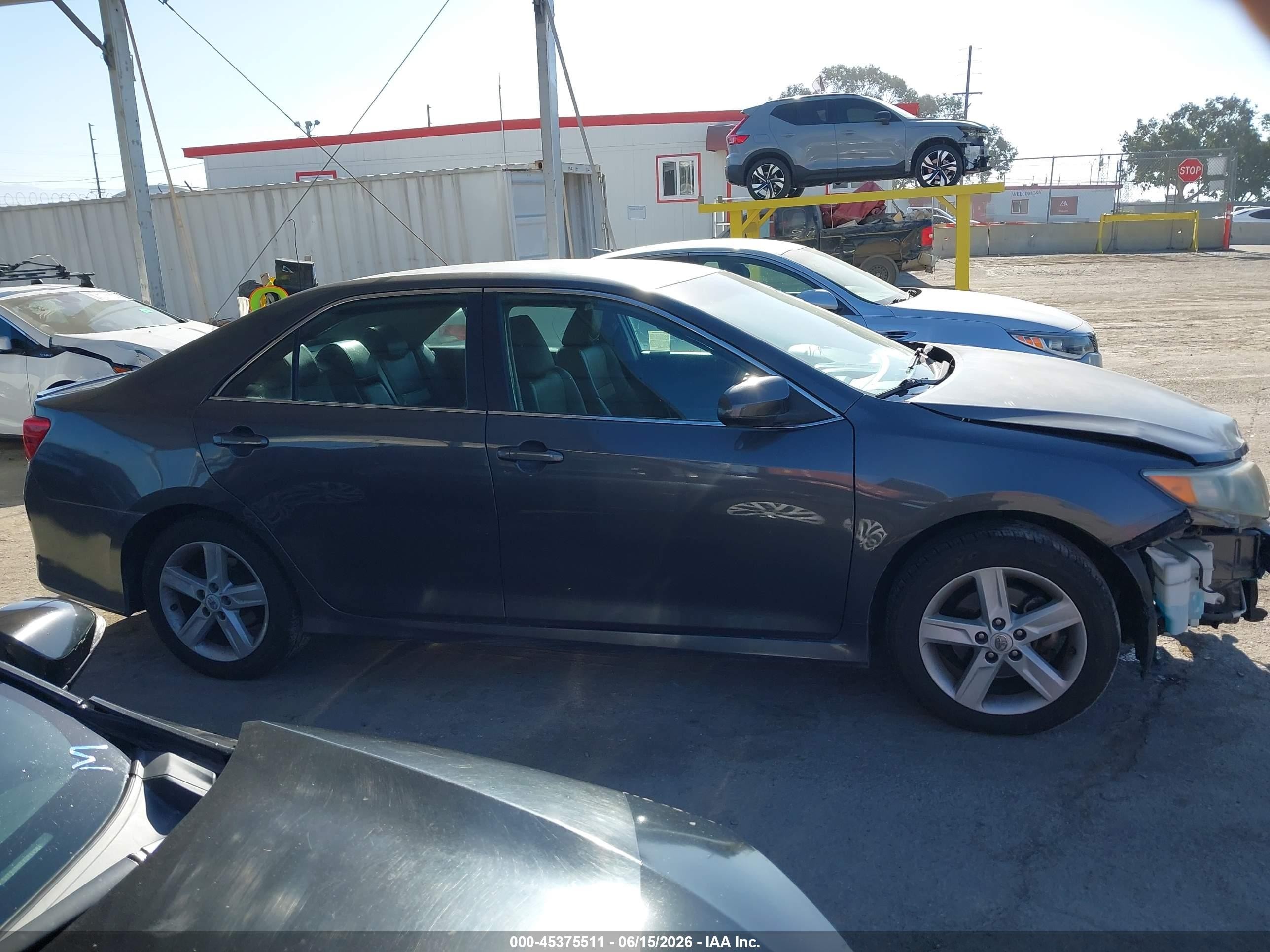 2012 Toyota Camry Se Серый vin: 4T1BF1FK1CU083114