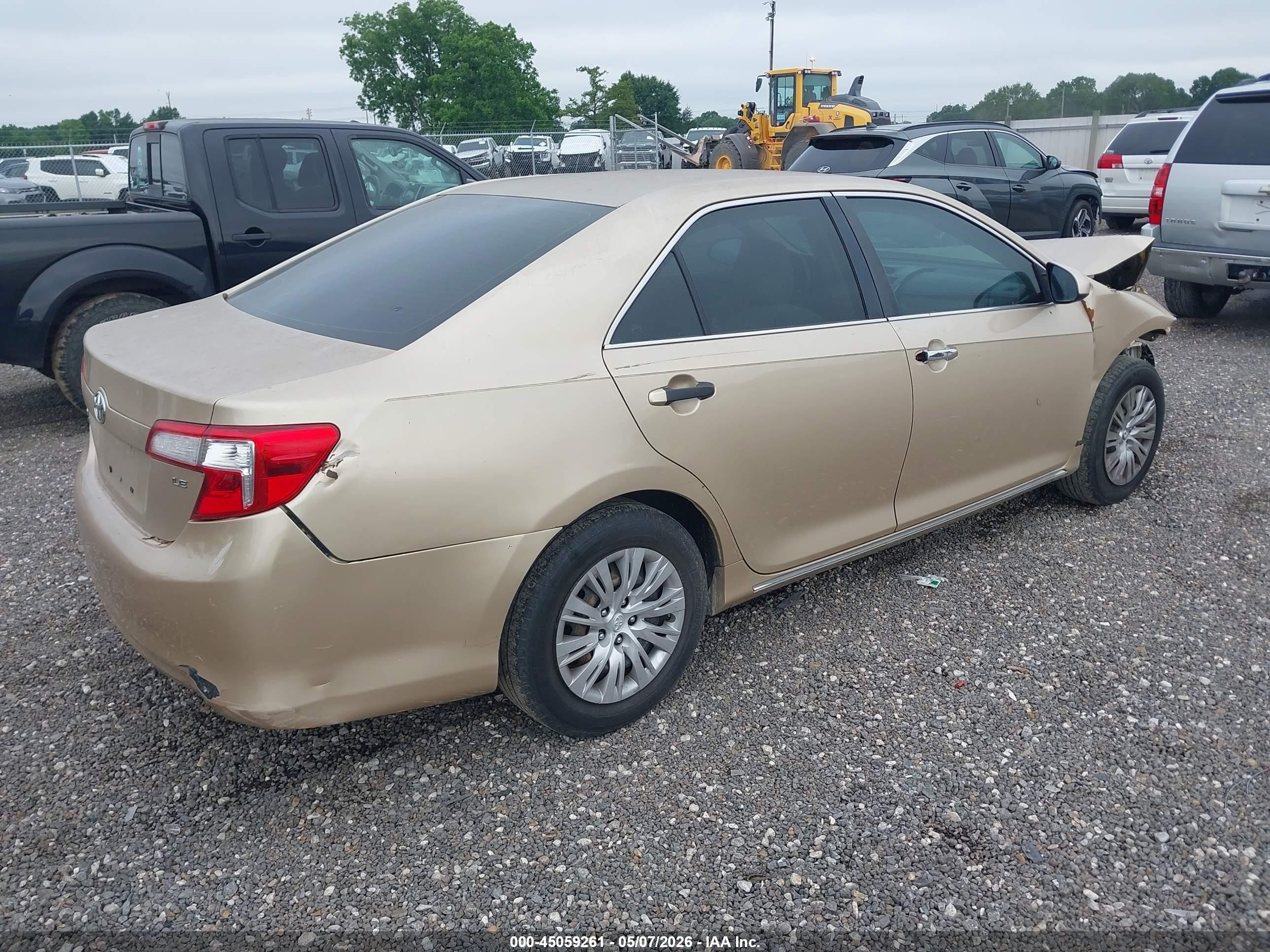 2012 Toyota Camry Le Gold vin: 4T1BF1FK1CU085672