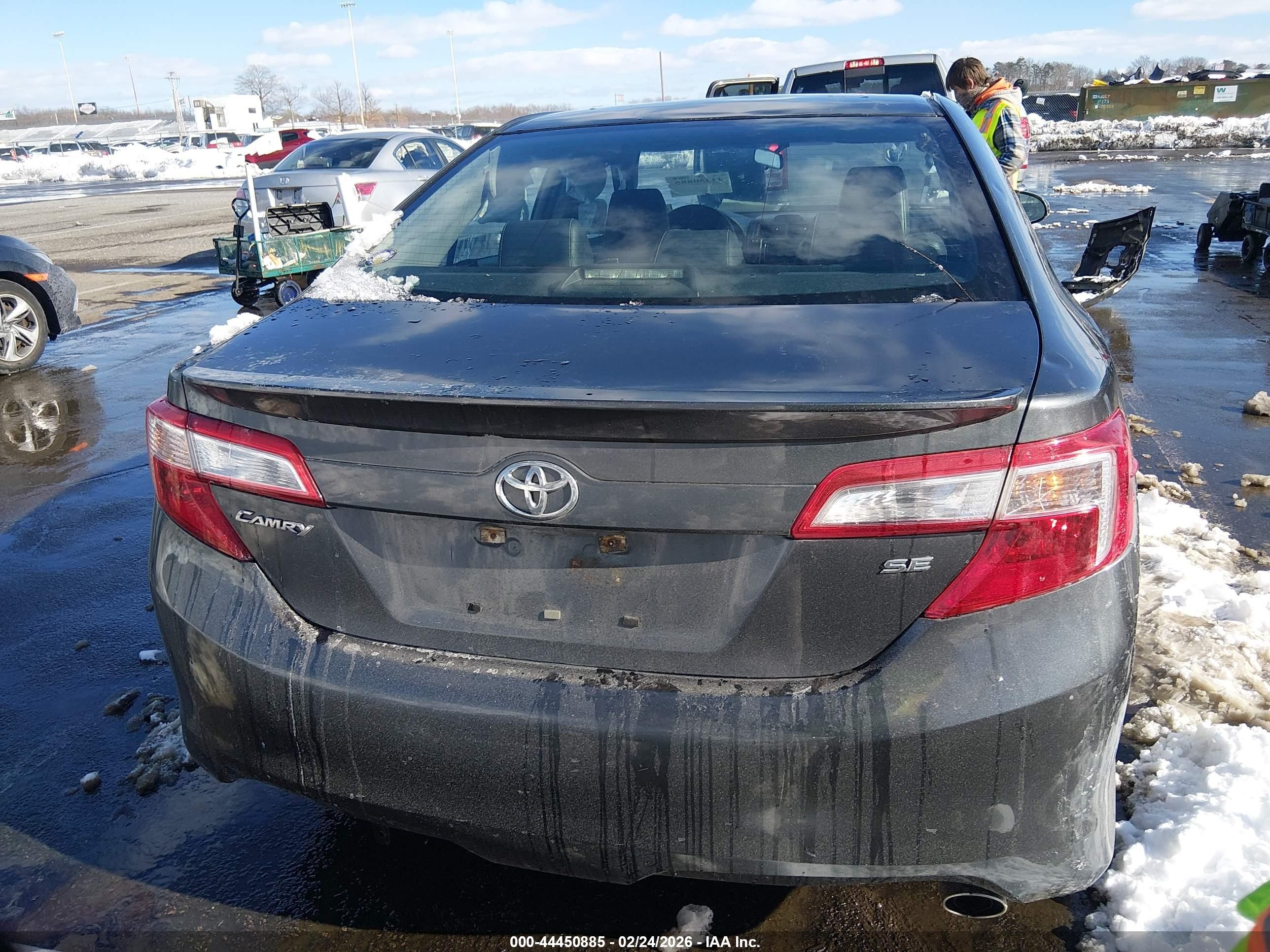 2012 Toyota Camry Se Gray vin: 4T1BF1FK1CU089639