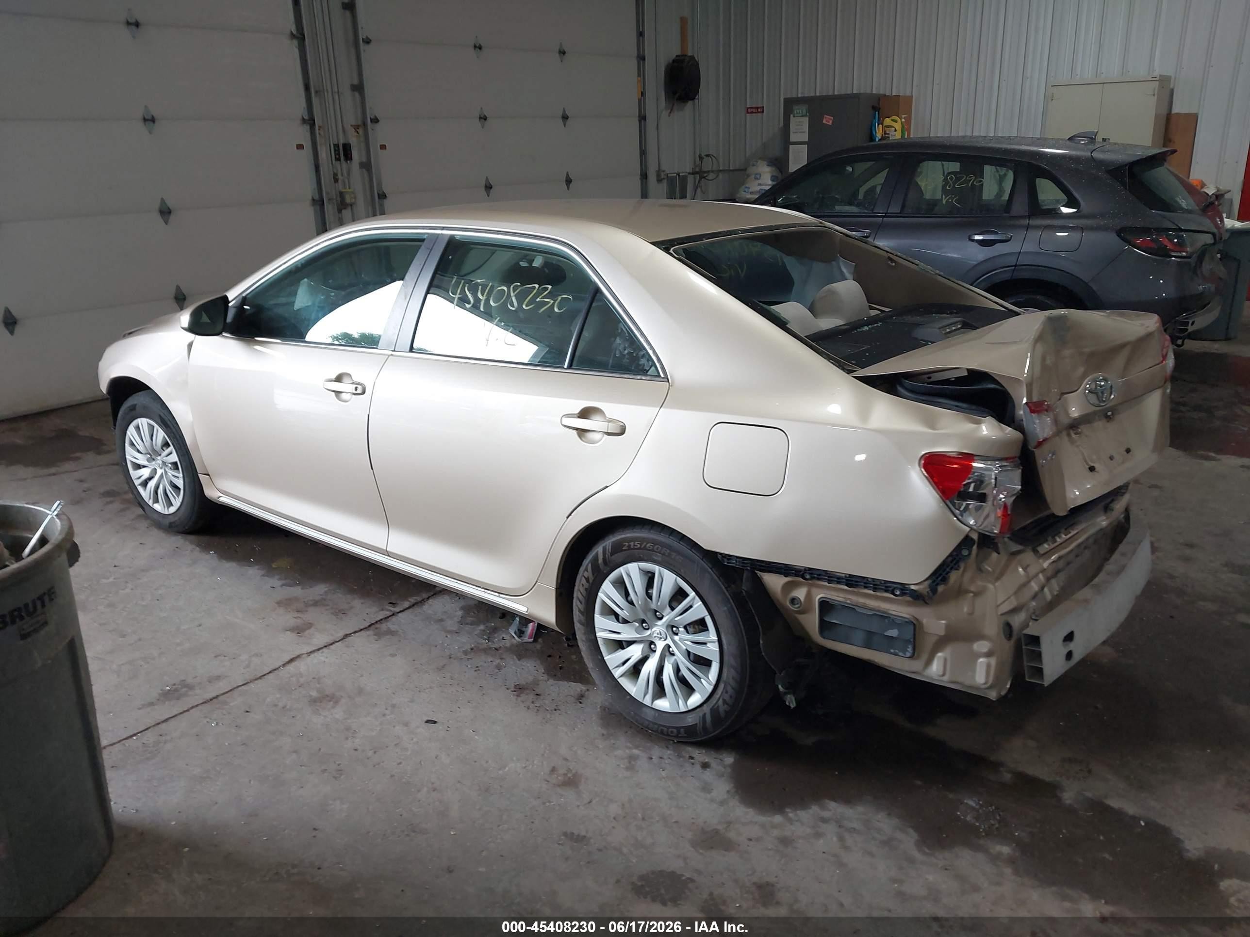 2012 Toyota Camry Le Beige vin: 4T1BF1FK1CU090774