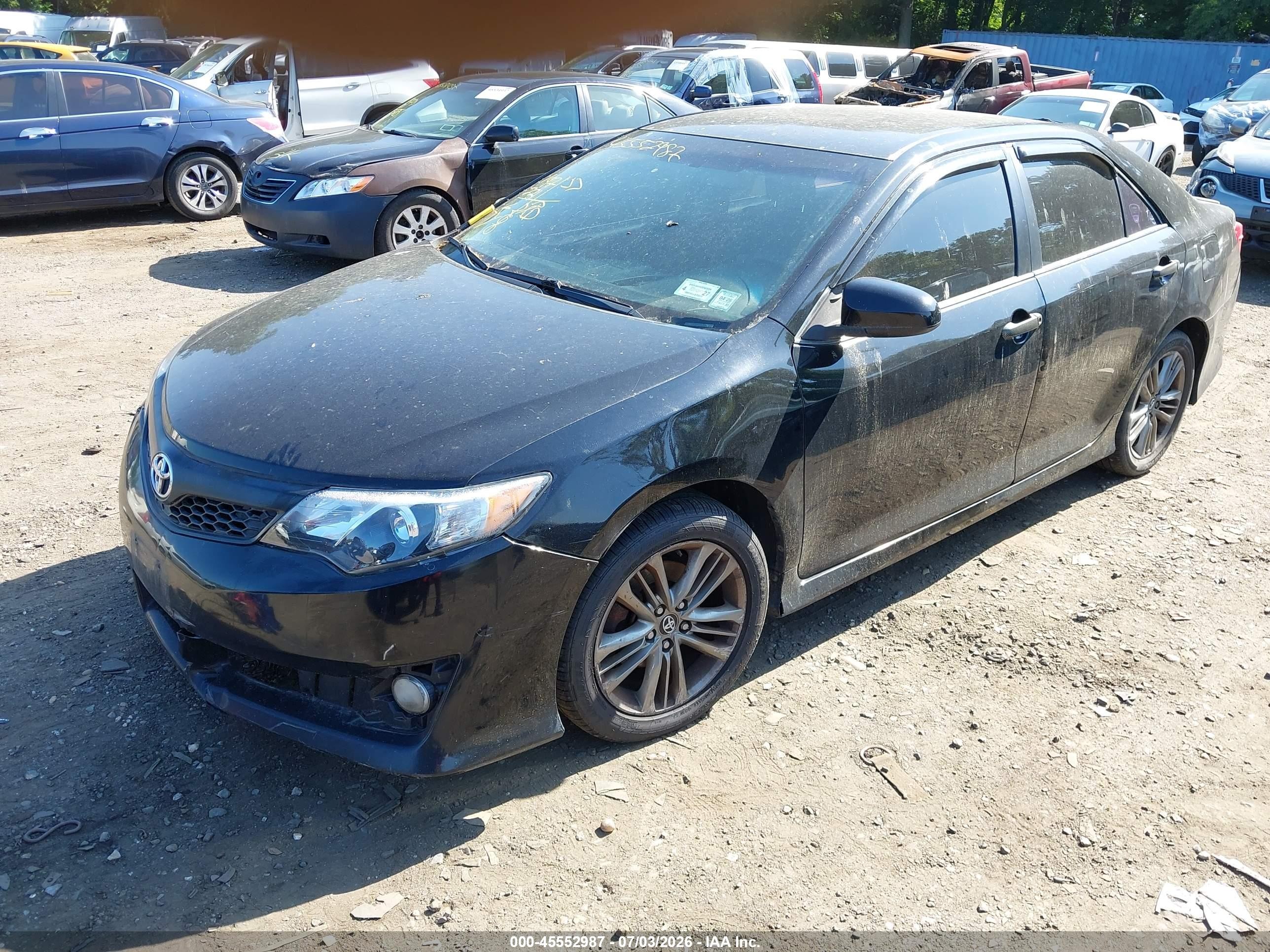 2012 Toyota Camry Se Black vin: 4T1BF1FK1CU094209