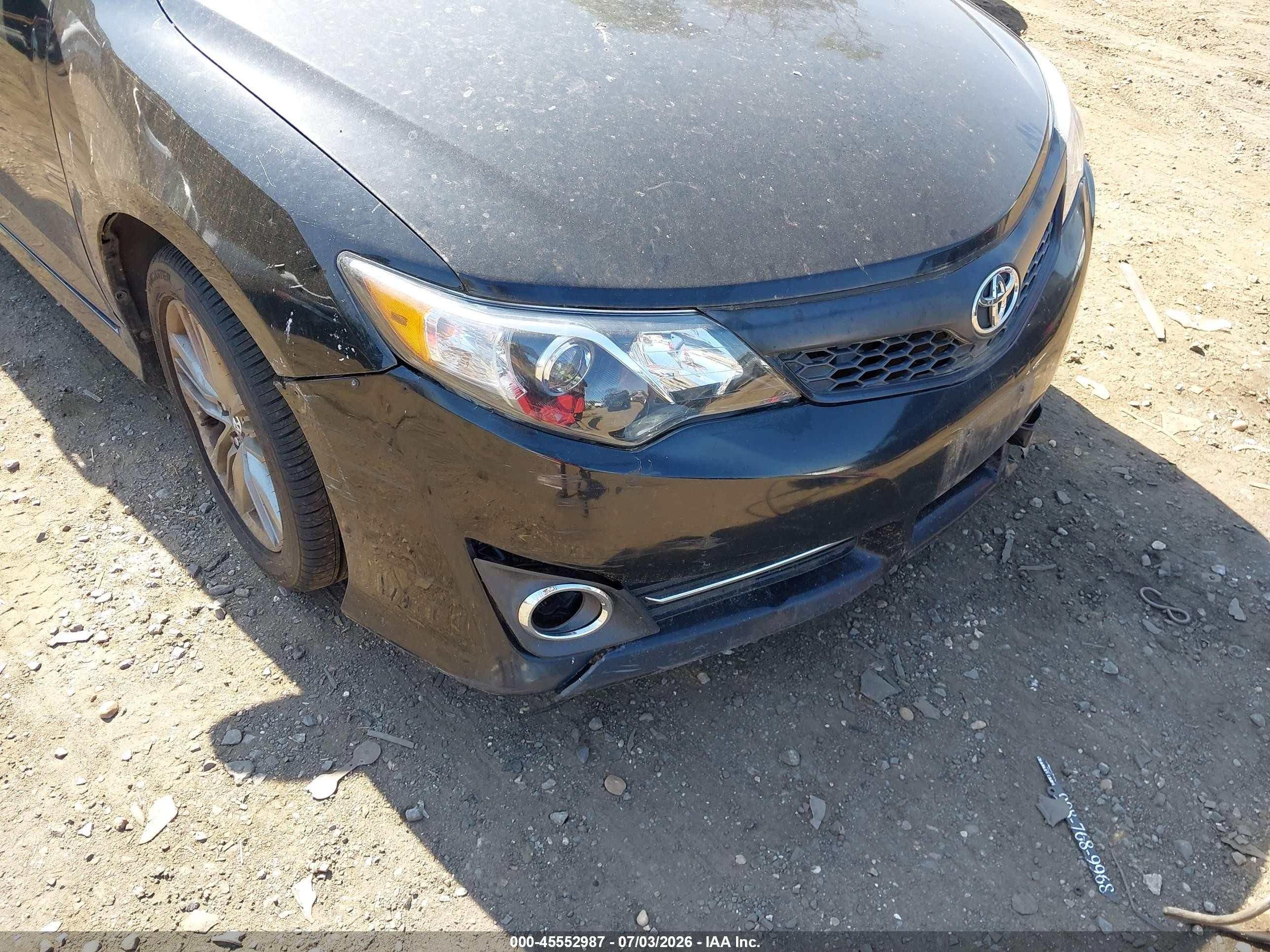 2012 Toyota Camry Se Black vin: 4T1BF1FK1CU094209