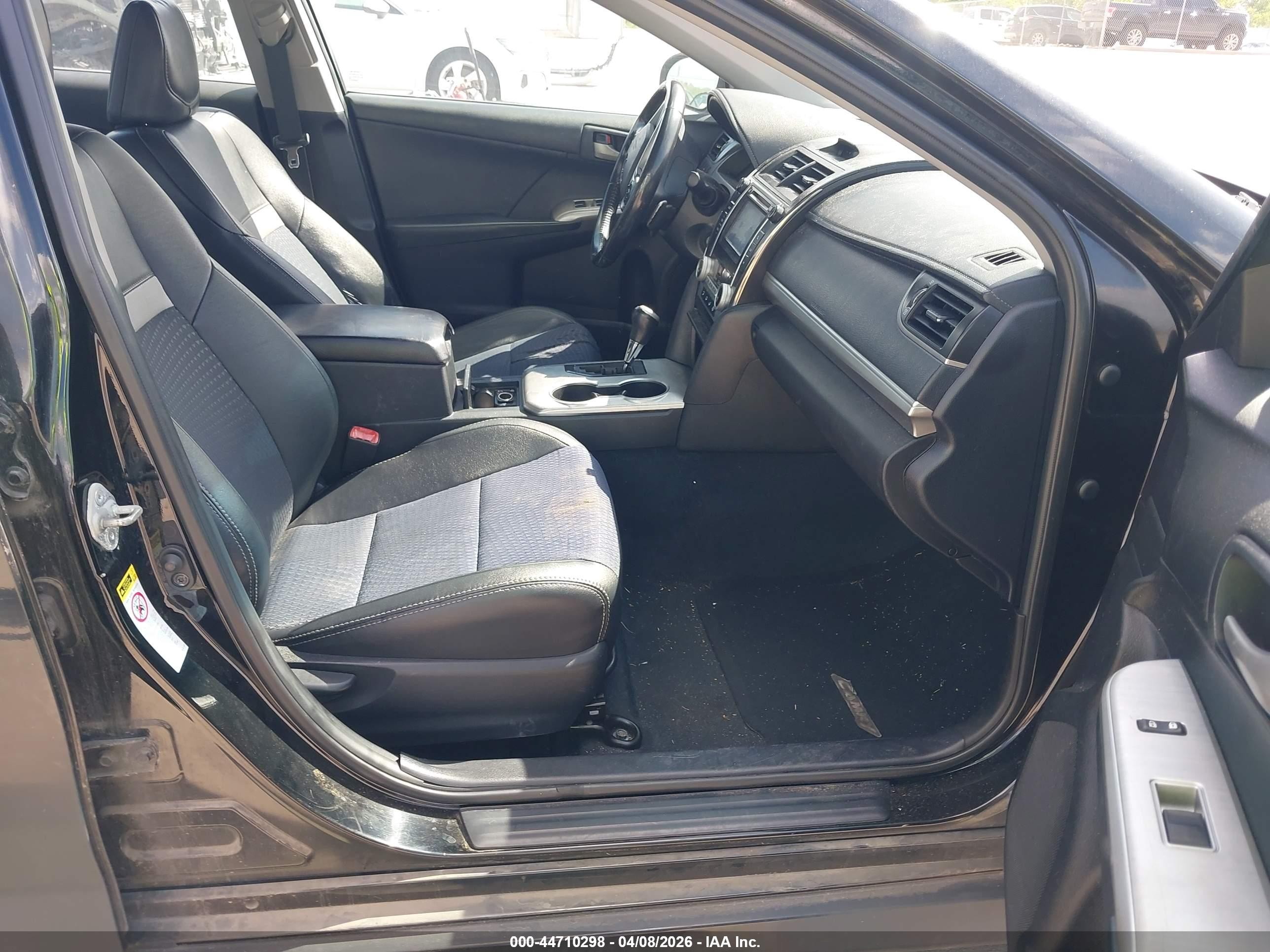 2012 Toyota Camry Se Черный vin: 4T1BF1FK1CU100882