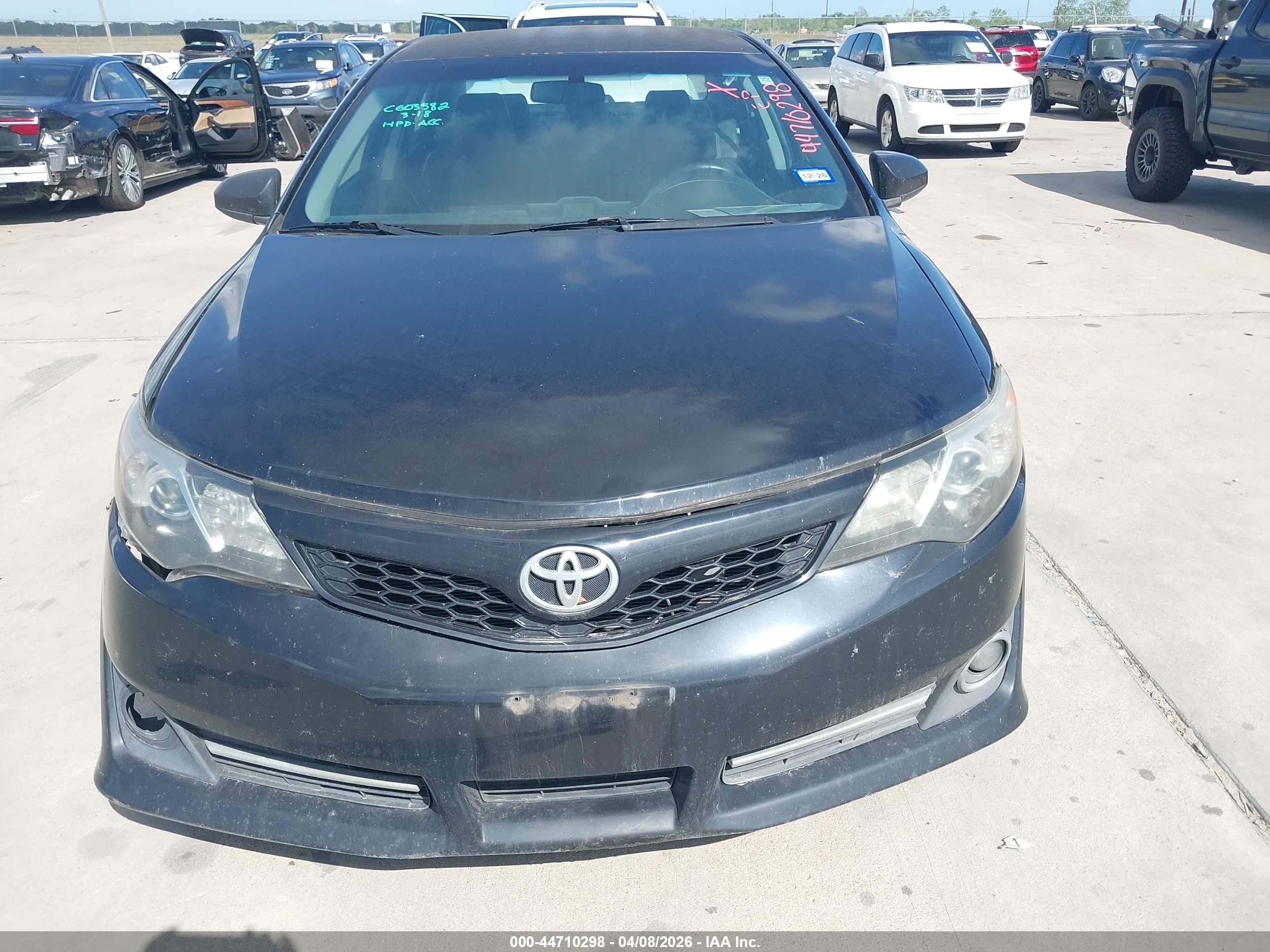 2012 Toyota Camry Se Черный vin: 4T1BF1FK1CU100882