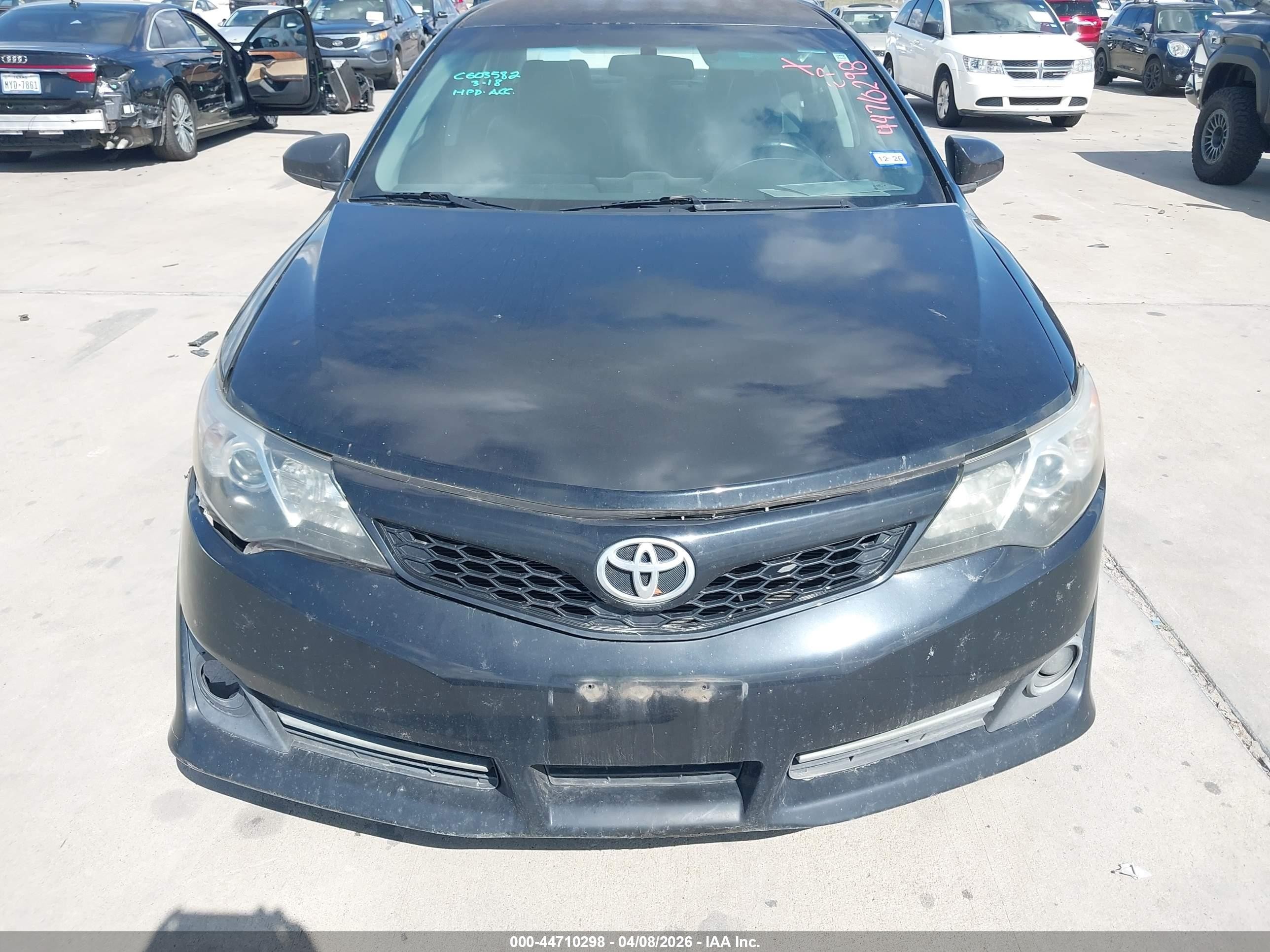 2012 Toyota Camry Se Черный vin: 4T1BF1FK1CU100882