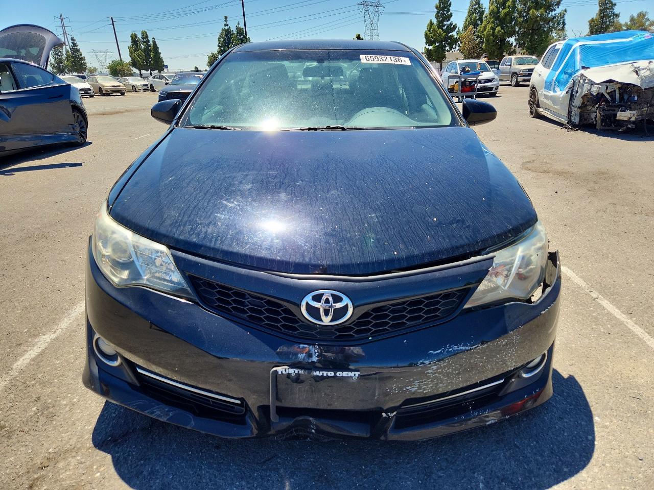 2012 Toyota Camry Se Black vin: 4T1BF1FK1CU104706