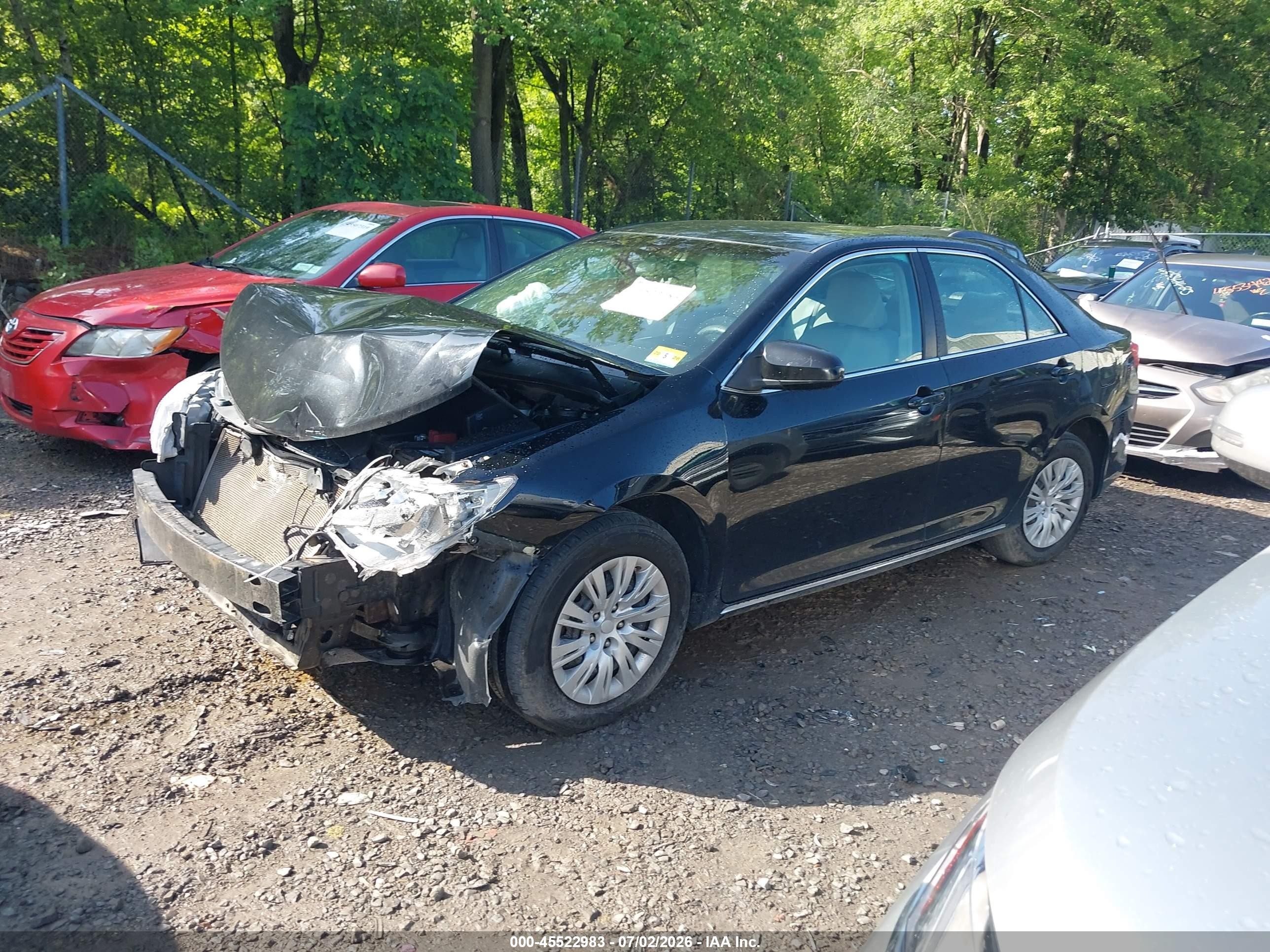 2012 Toyota Camry Le Black vin: 4T1BF1FK1CU114619