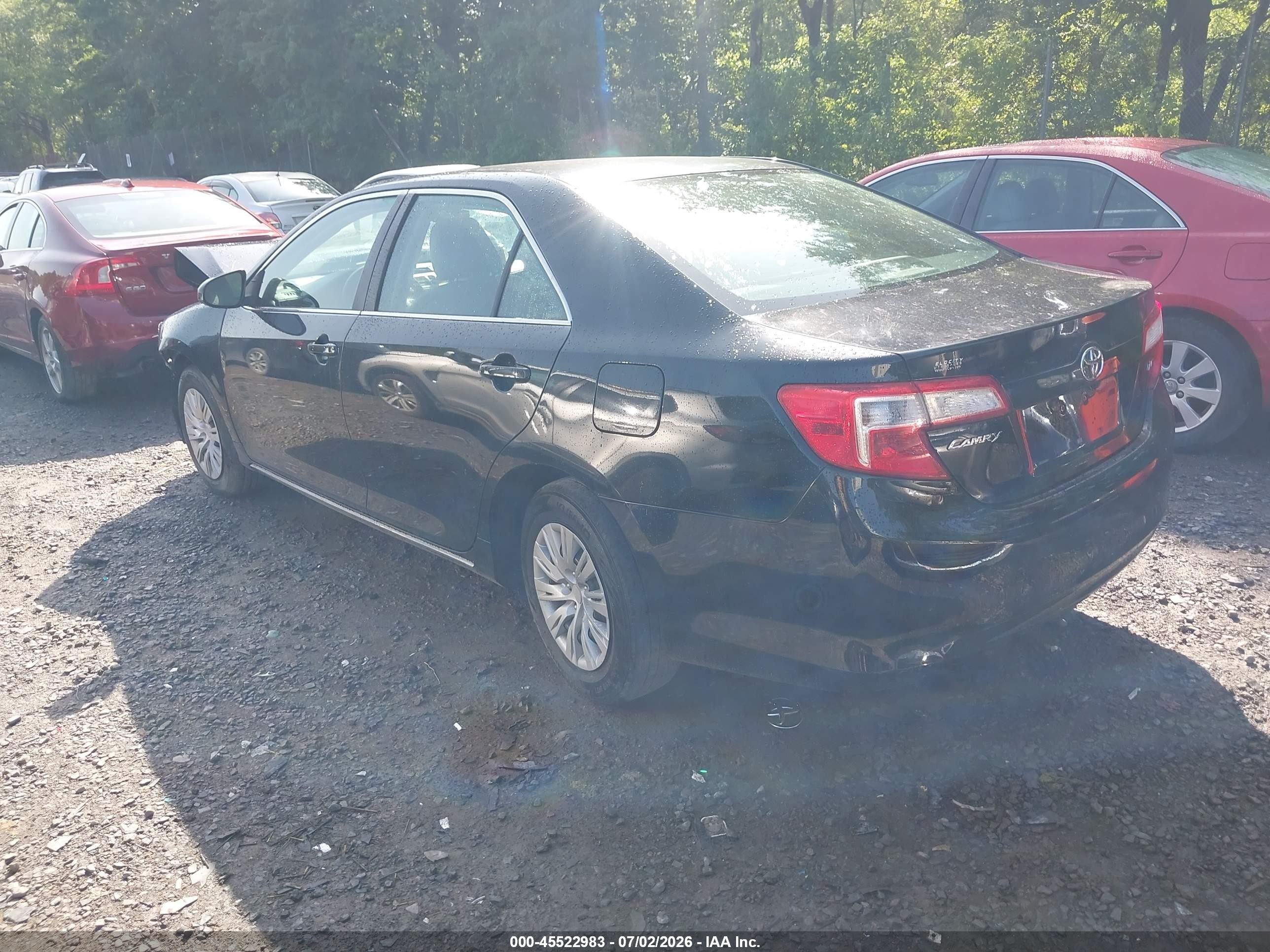 2012 Toyota Camry Le Black vin: 4T1BF1FK1CU114619