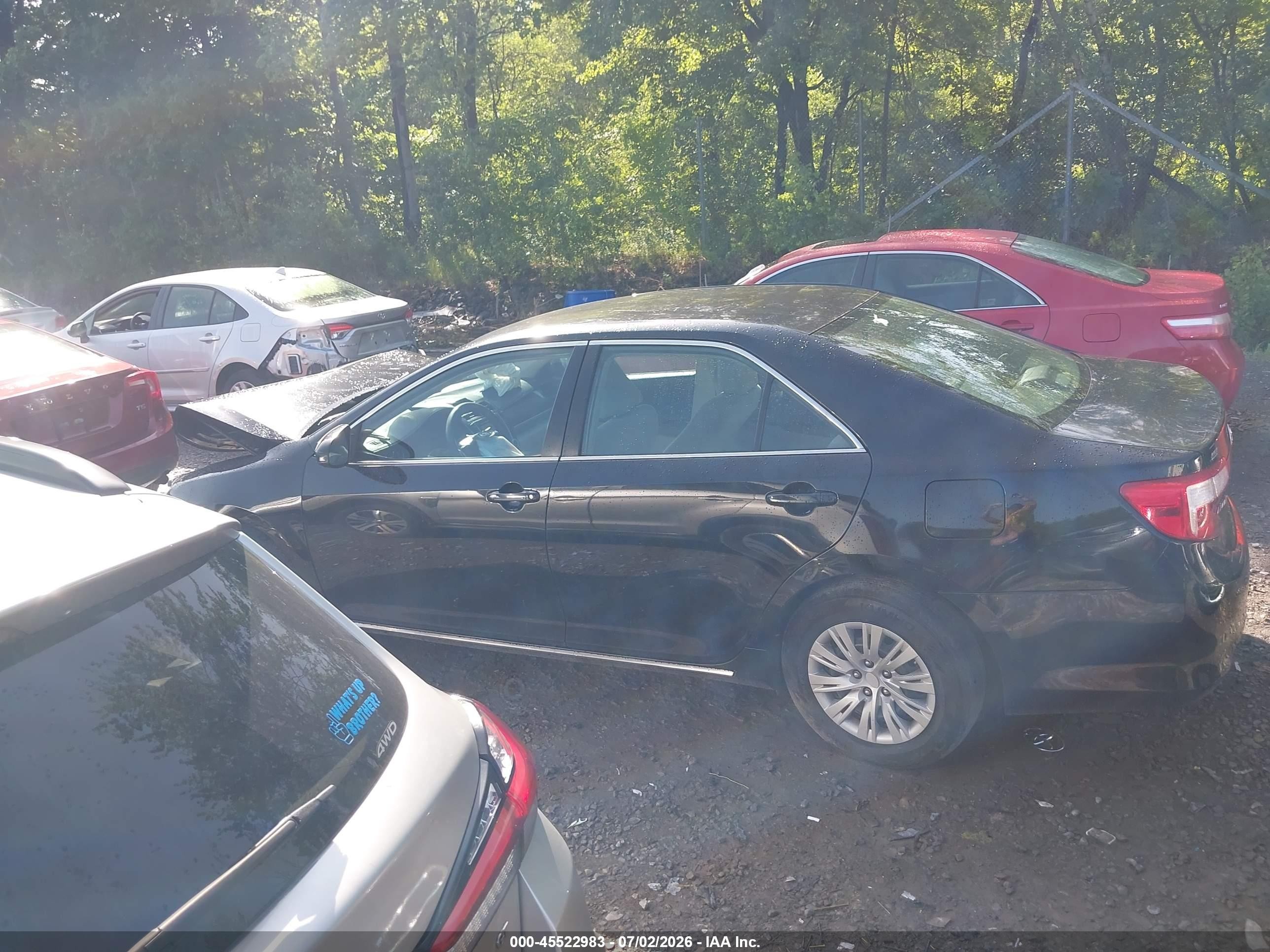 2012 Toyota Camry Le Black vin: 4T1BF1FK1CU114619