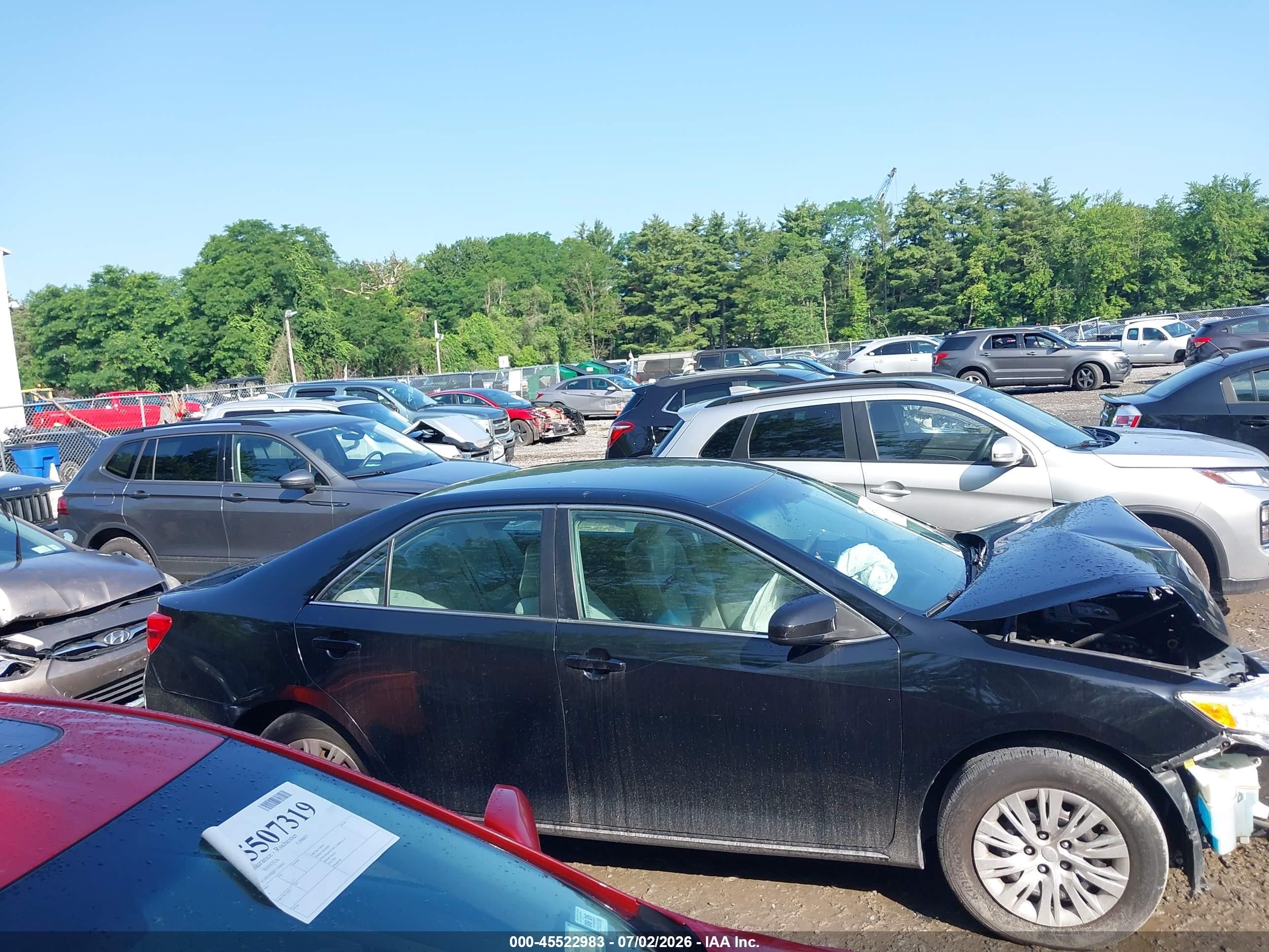 2012 Toyota Camry Le Black vin: 4T1BF1FK1CU114619