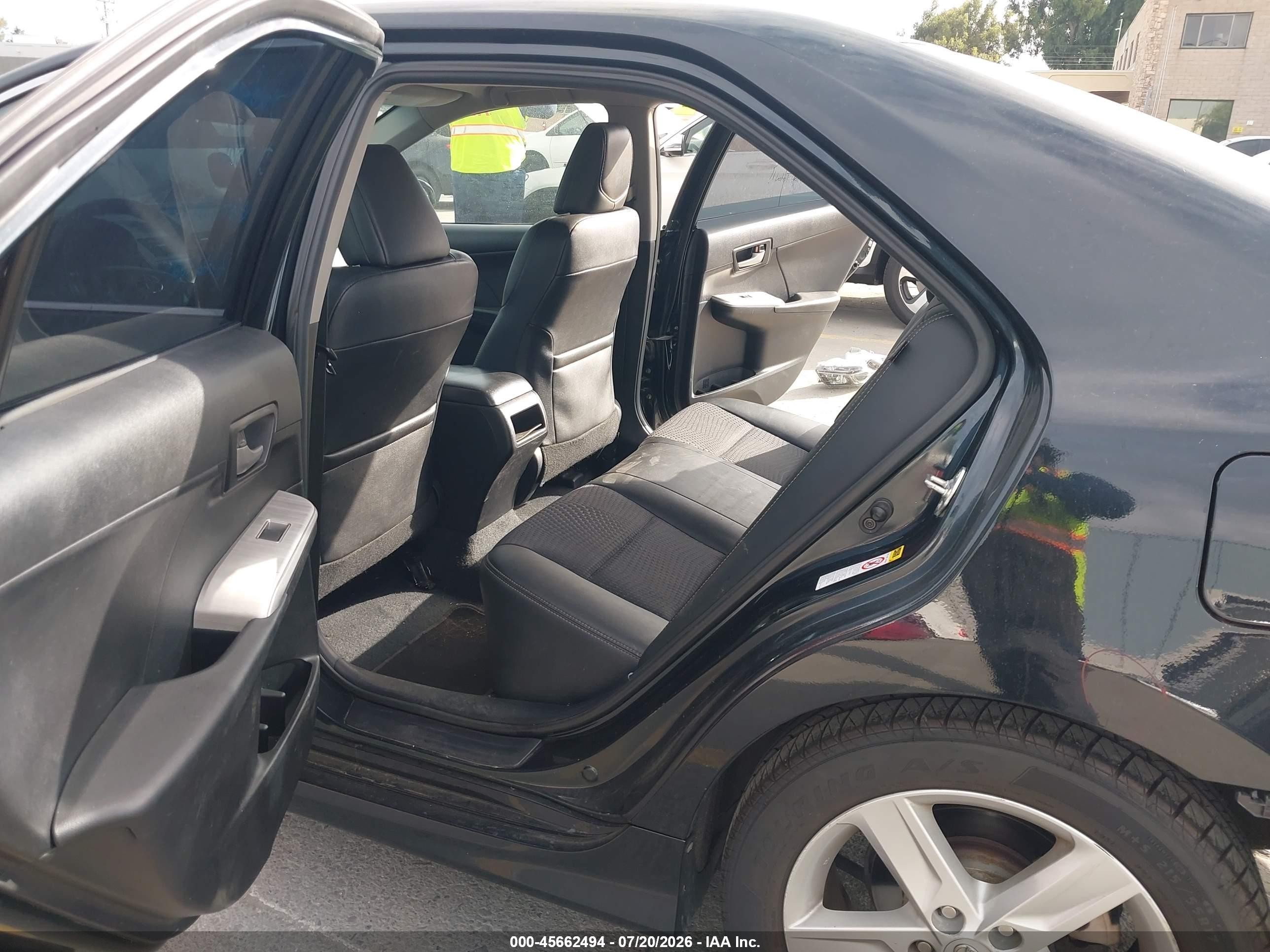2012 Toyota Camry Se Black vin: 4T1BF1FK1CU116936