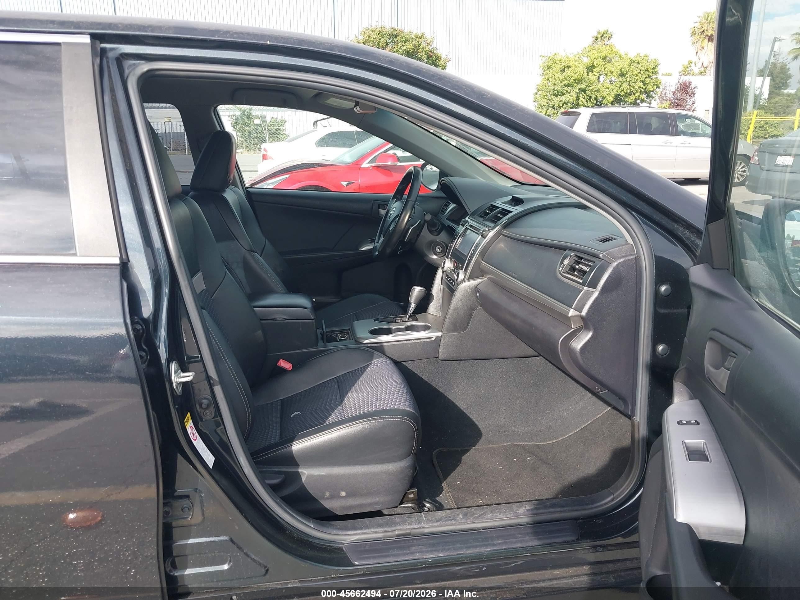 2012 Toyota Camry Se Black vin: 4T1BF1FK1CU116936