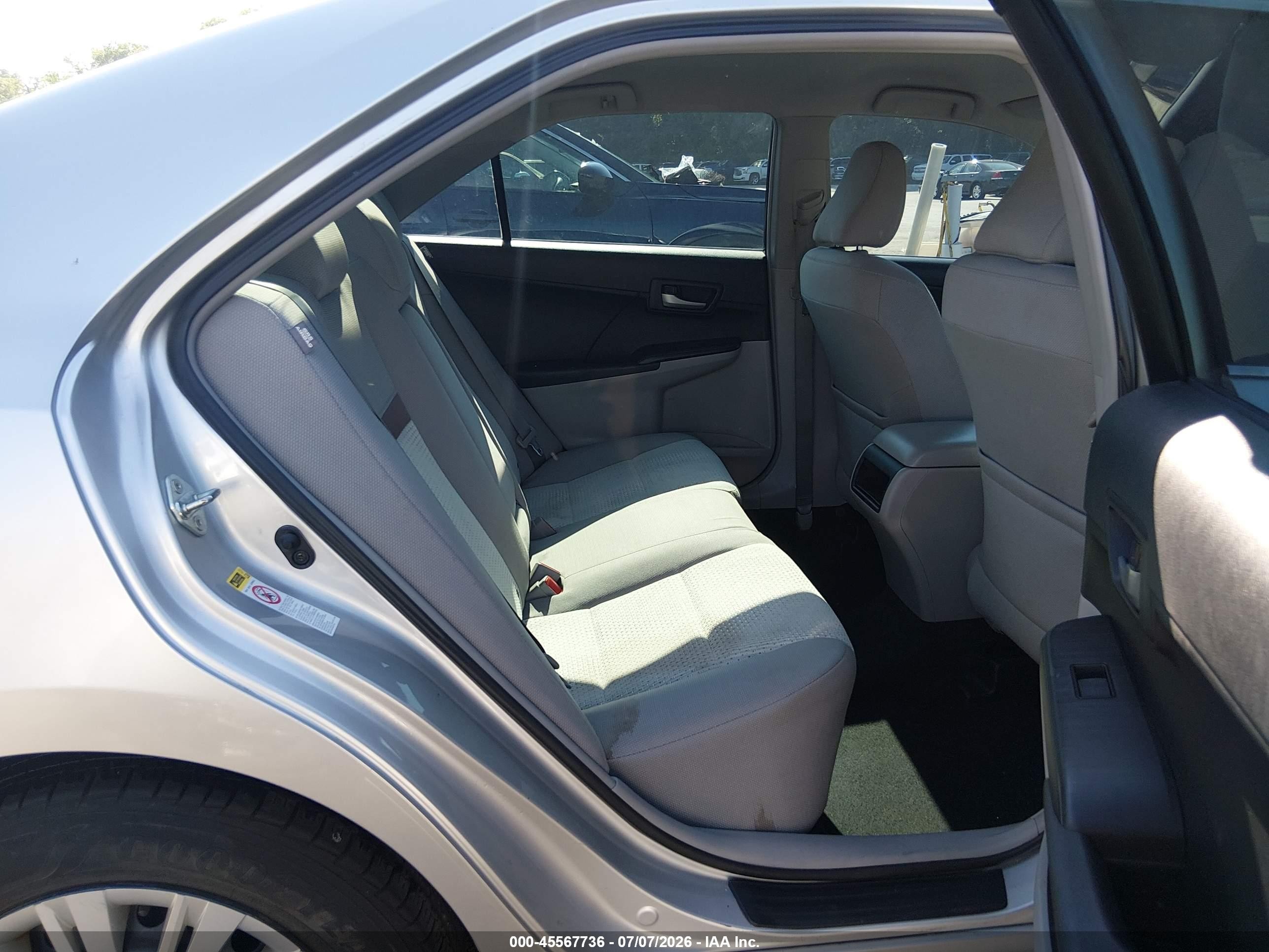 2012 Toyota Camry Le Silver vin: 4T1BF1FK1CU123076
