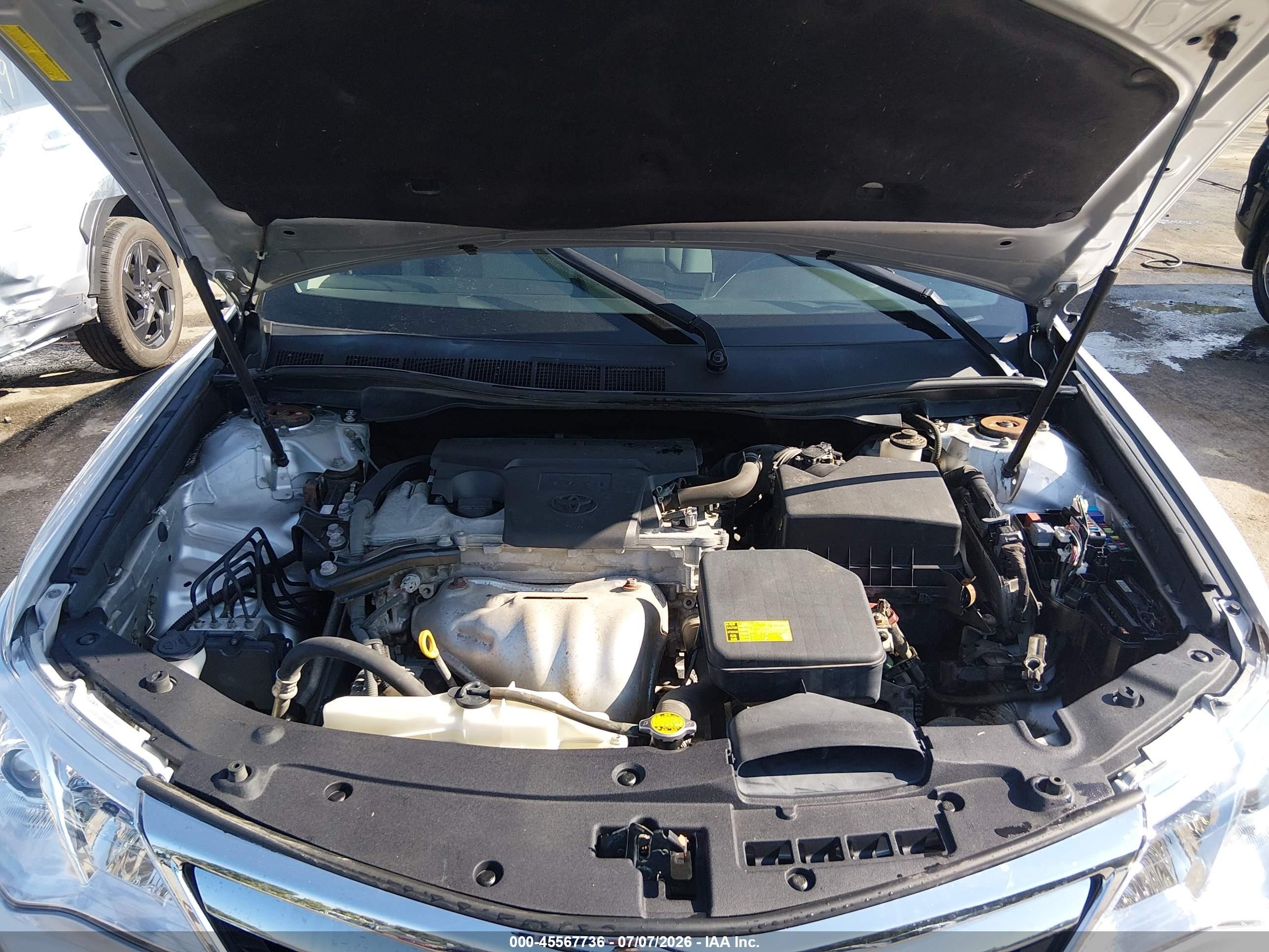 2012 Toyota Camry Le Silver vin: 4T1BF1FK1CU123076