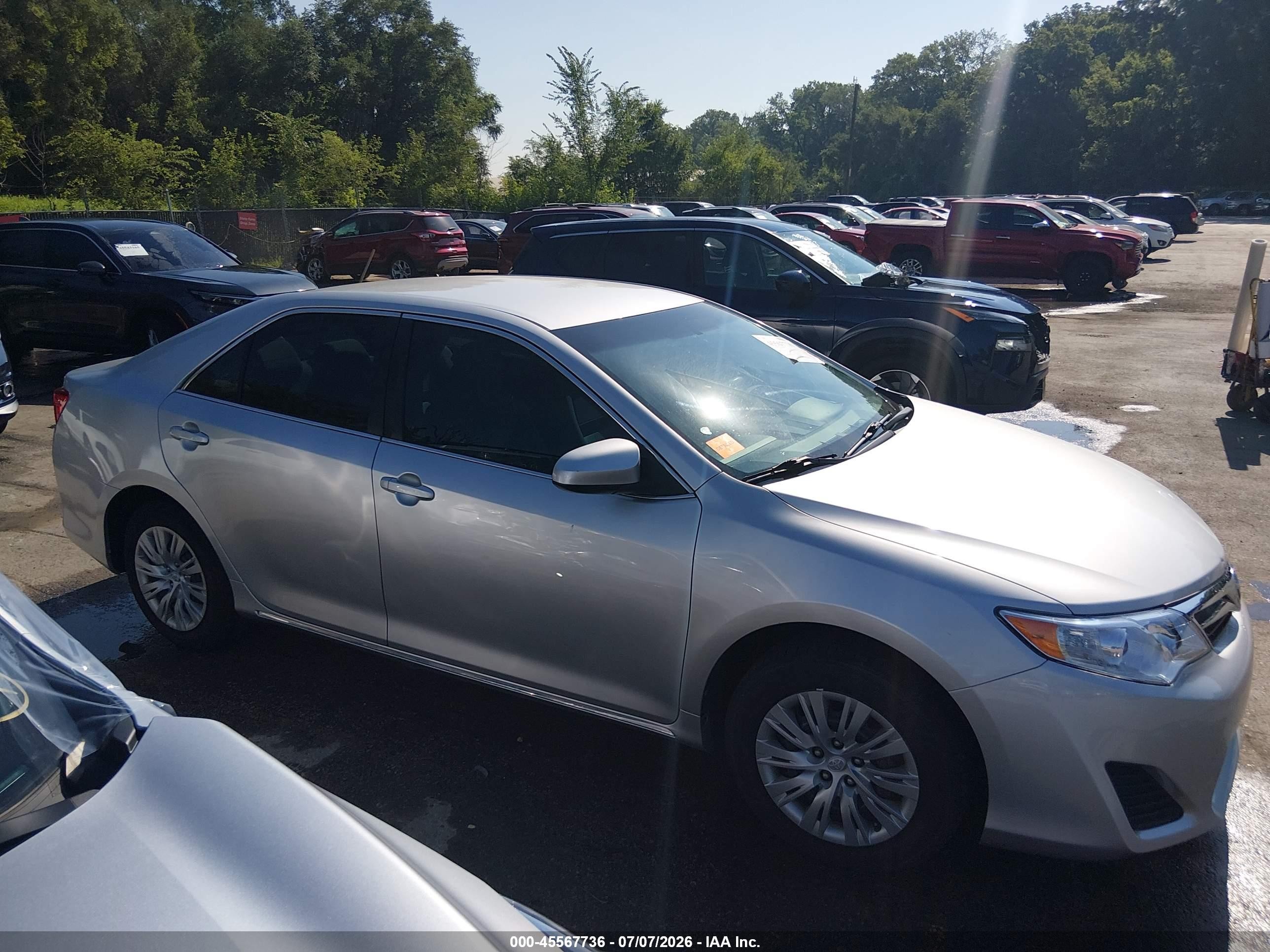 2012 Toyota Camry Le Silver vin: 4T1BF1FK1CU123076