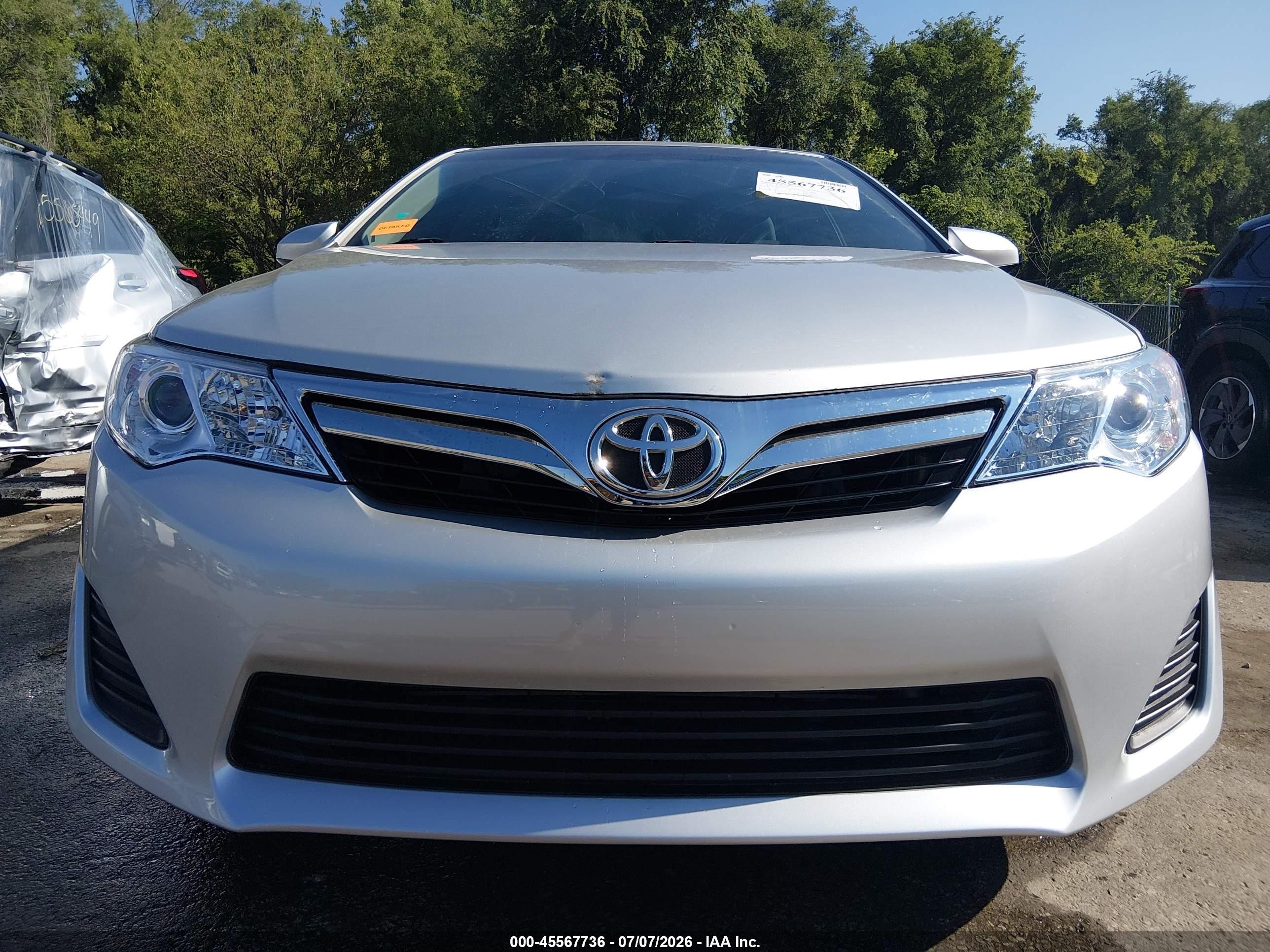 2012 Toyota Camry Le Silver vin: 4T1BF1FK1CU123076
