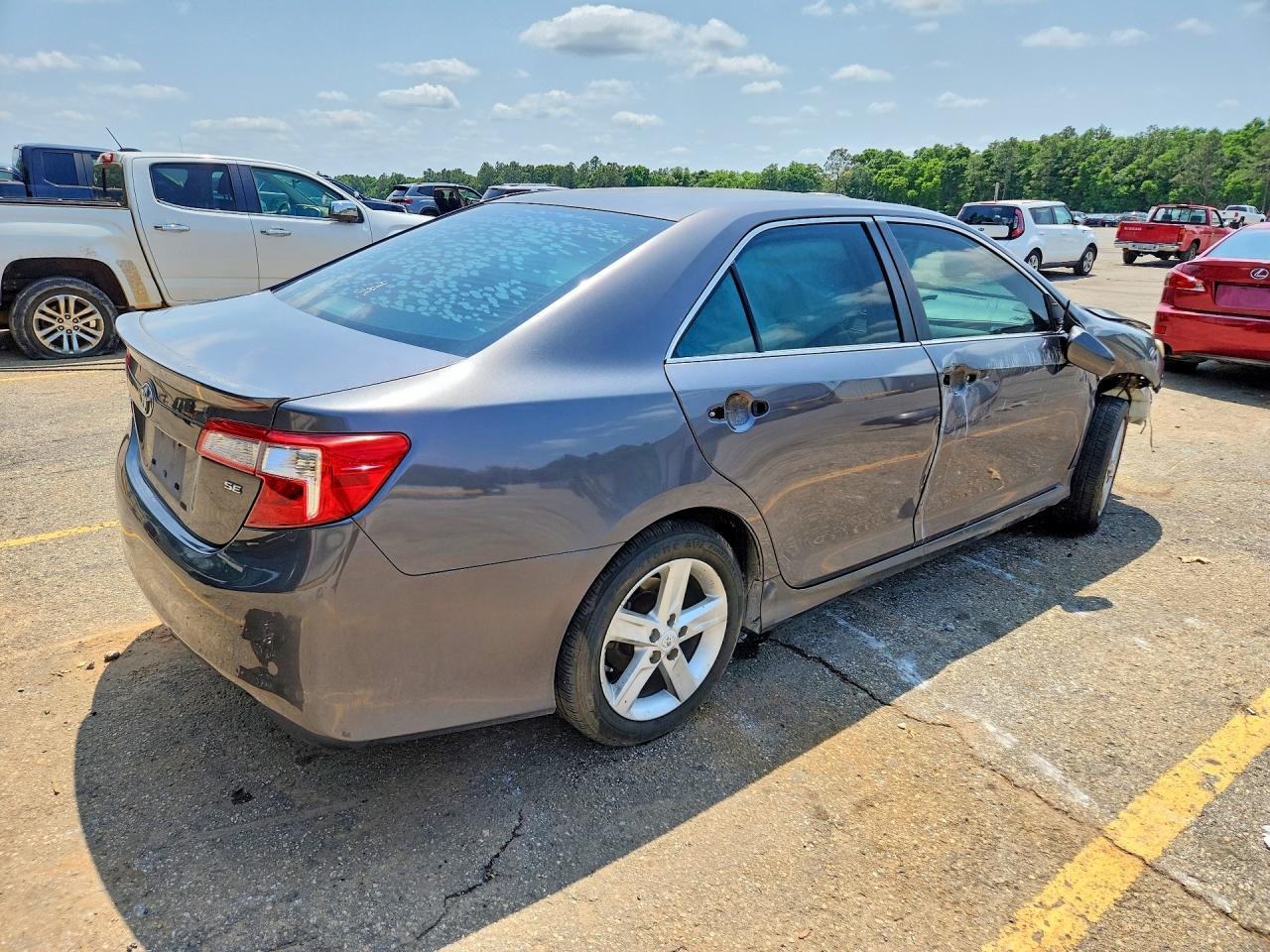 2012 Toyota Camry Se Gray vin: 4T1BF1FK1CU131470