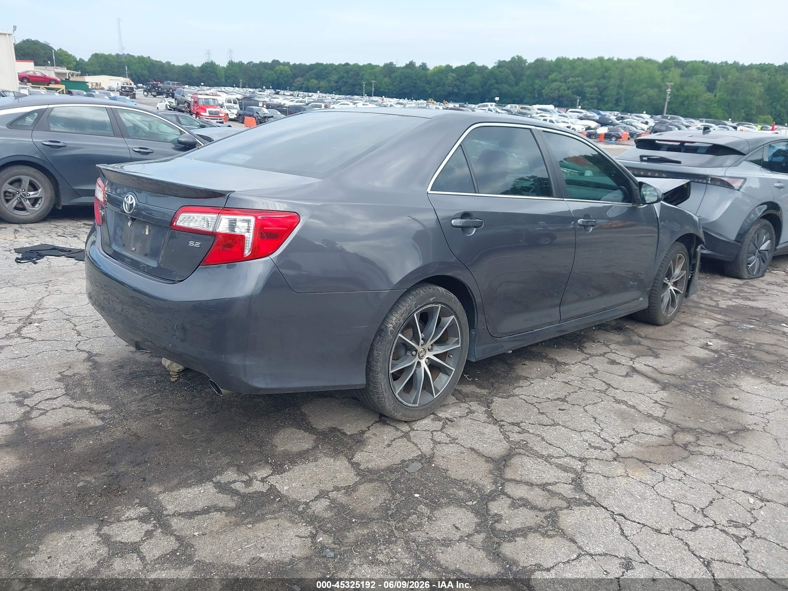 2012 Toyota Camry Se Gray vin: 4T1BF1FK1CU134711