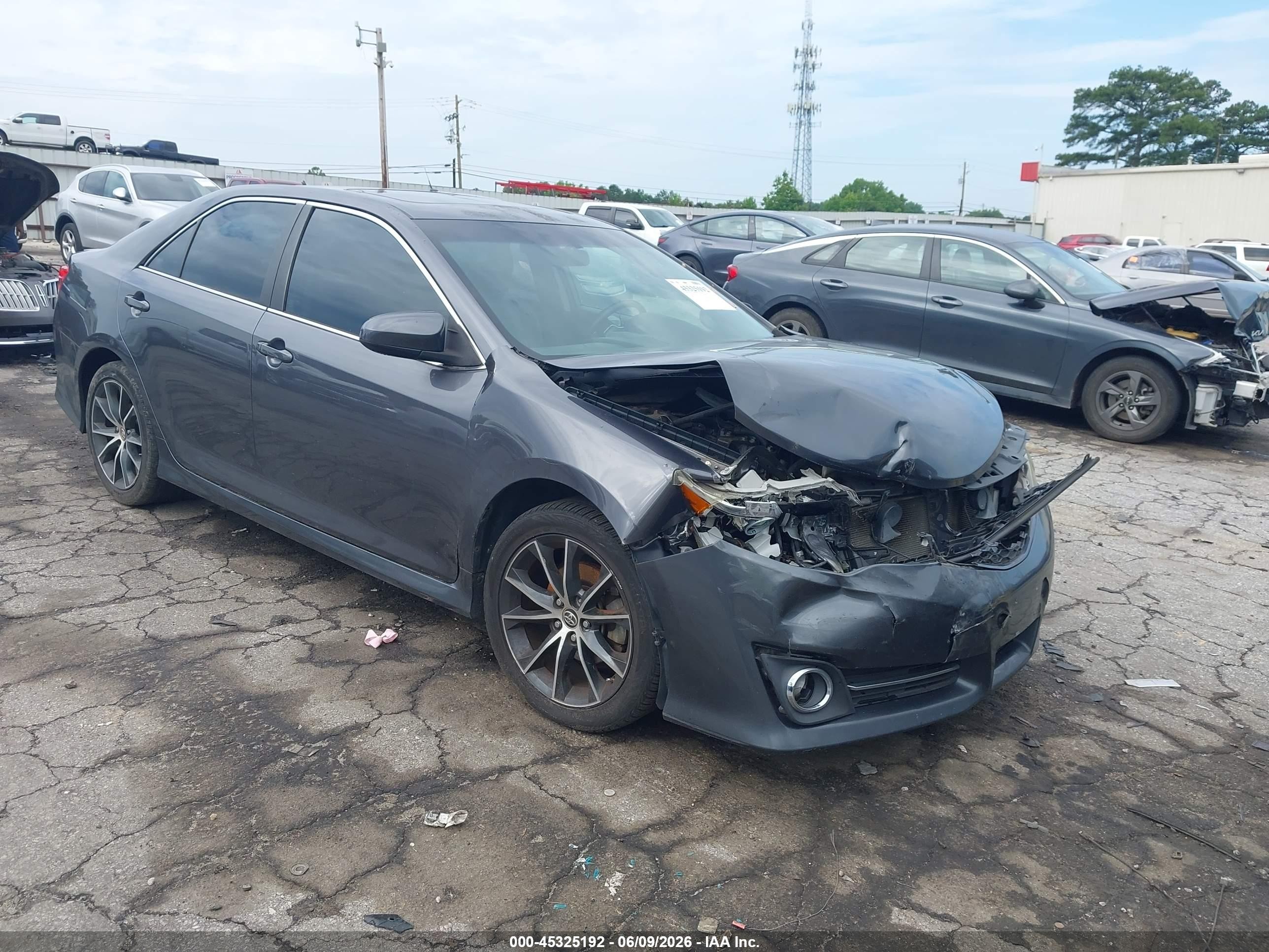 2012 Toyota Camry Se Gray vin: 4T1BF1FK1CU134711
