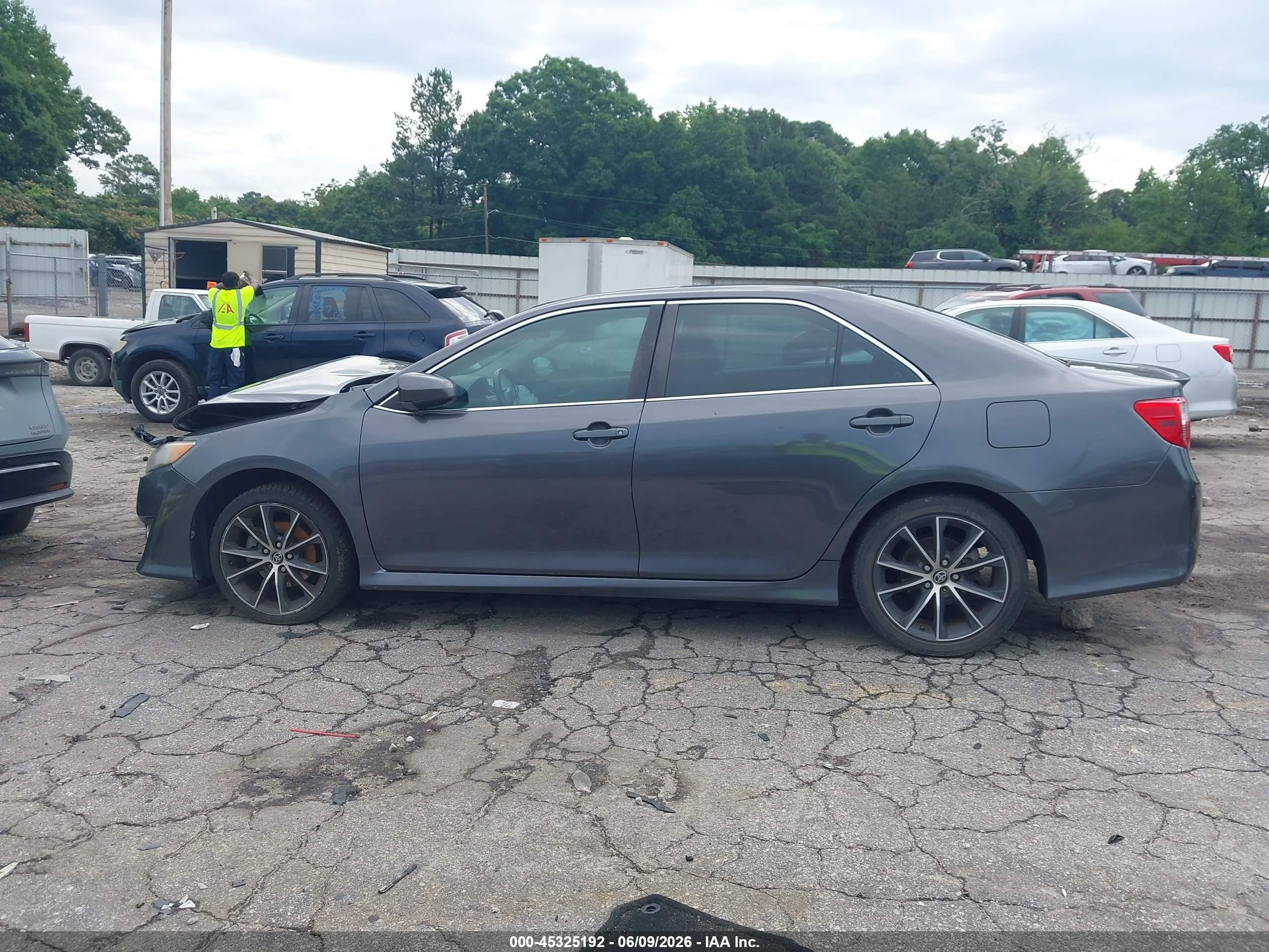 2012 Toyota Camry Se Gray vin: 4T1BF1FK1CU134711