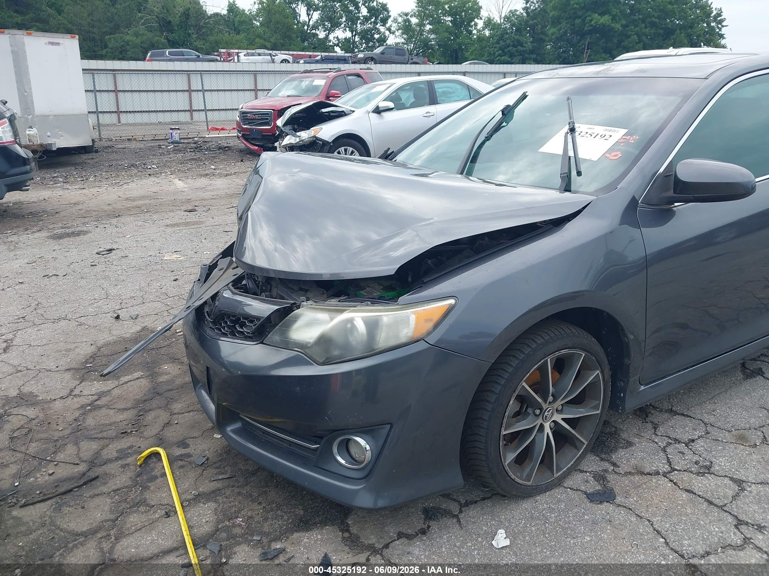 2012 Toyota Camry Se Gray vin: 4T1BF1FK1CU134711