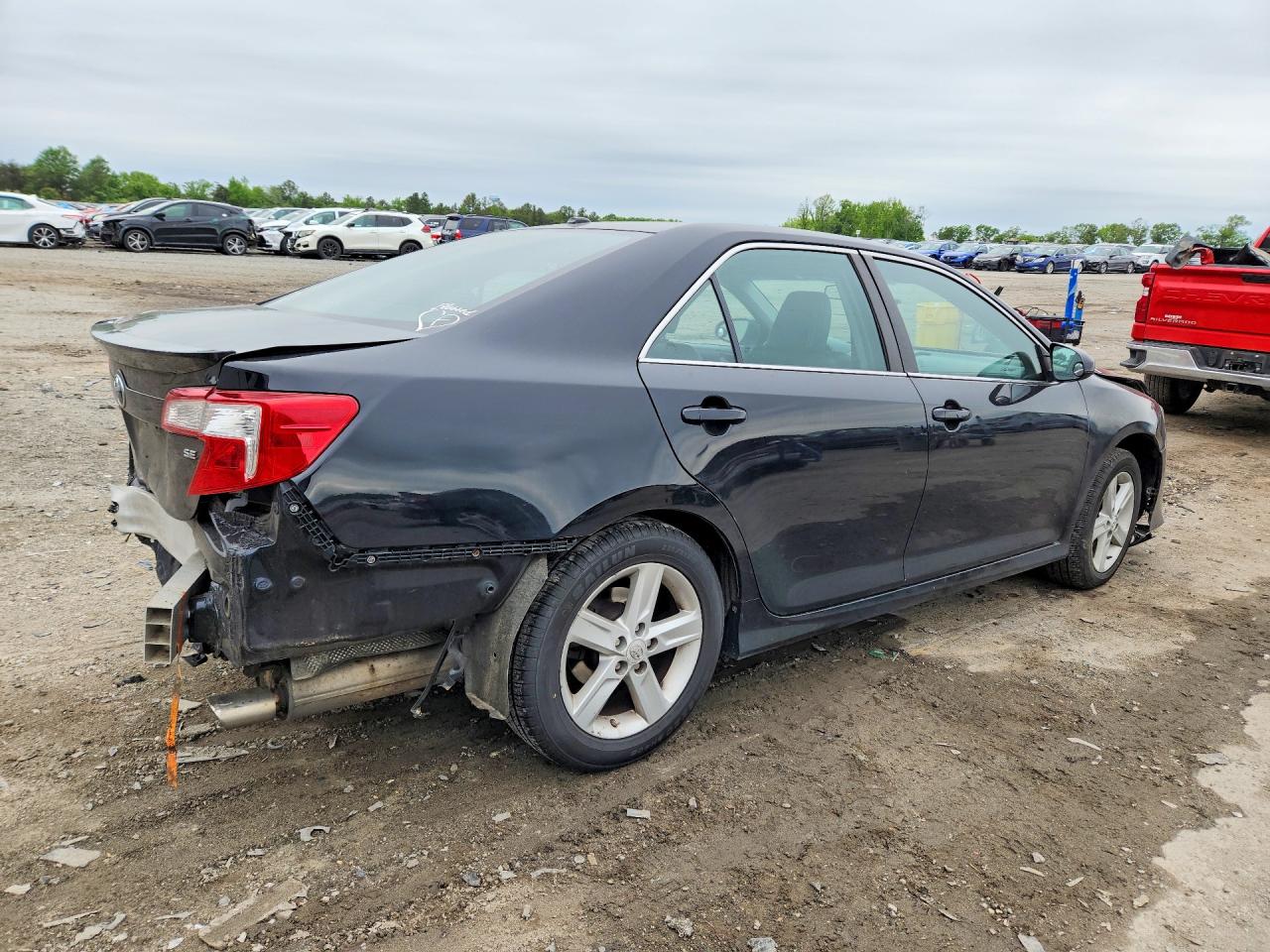 2012 Toyota Camry Se Black vin: 4T1BF1FK1CU140332
