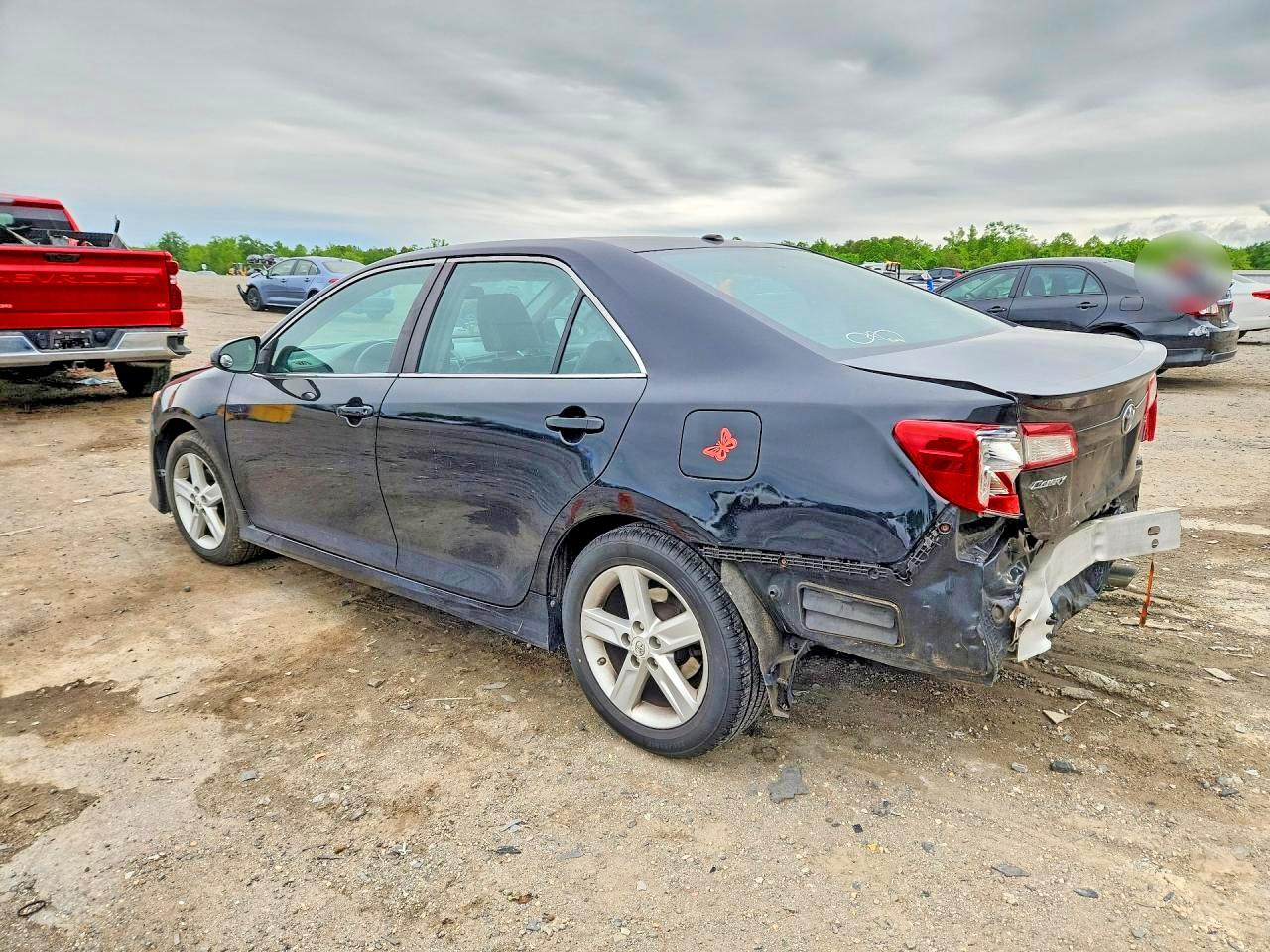 2012 Toyota Camry Se Black vin: 4T1BF1FK1CU140332