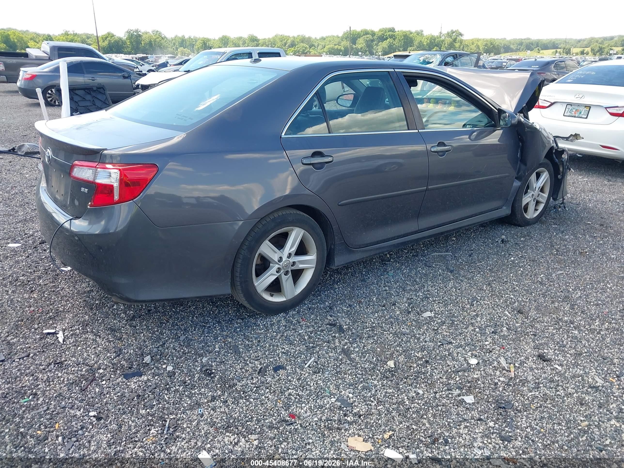 2012 Toyota Camry Se Gray vin: 4T1BF1FK1CU143070
