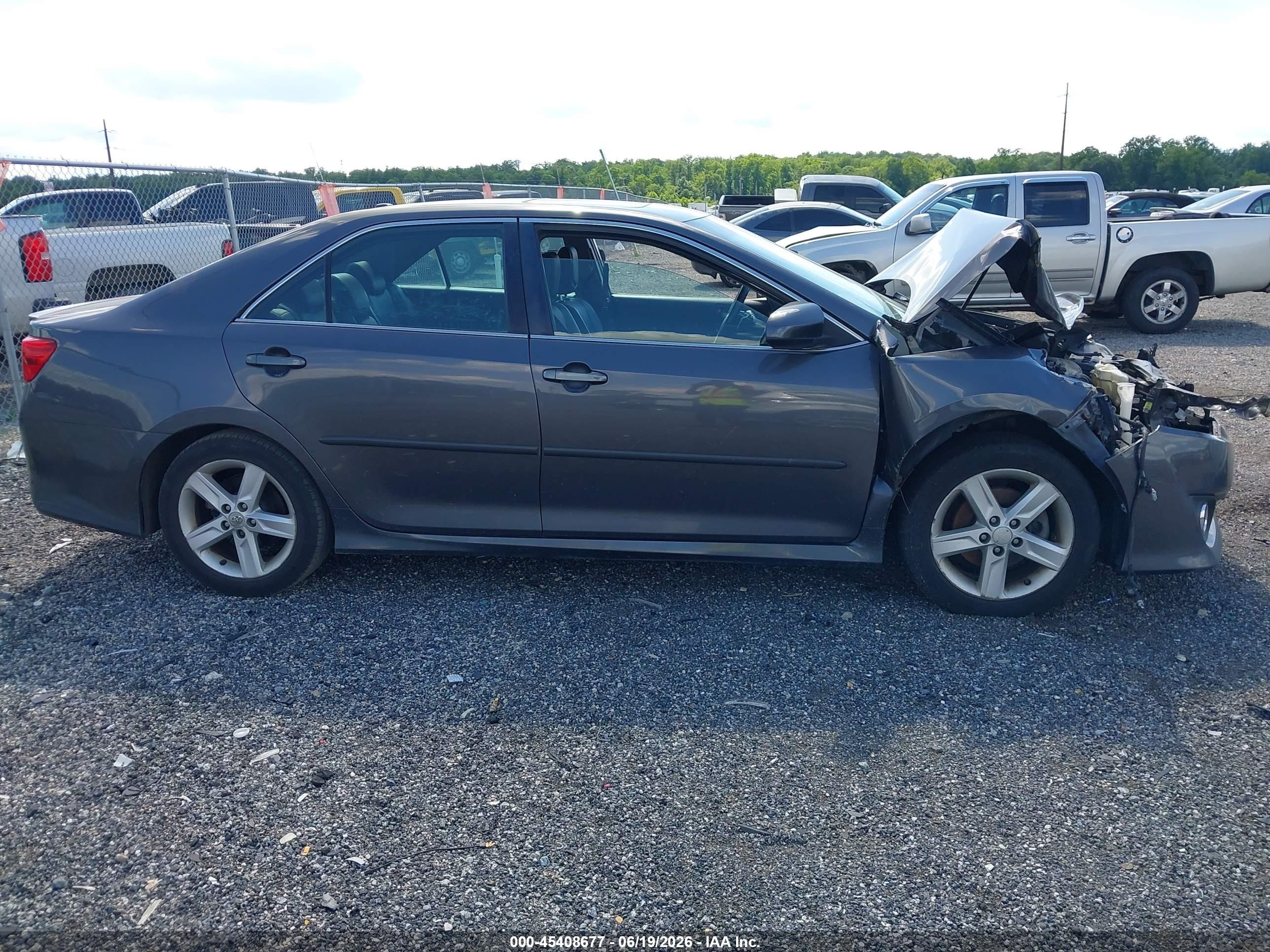 2012 Toyota Camry Se Gray vin: 4T1BF1FK1CU143070